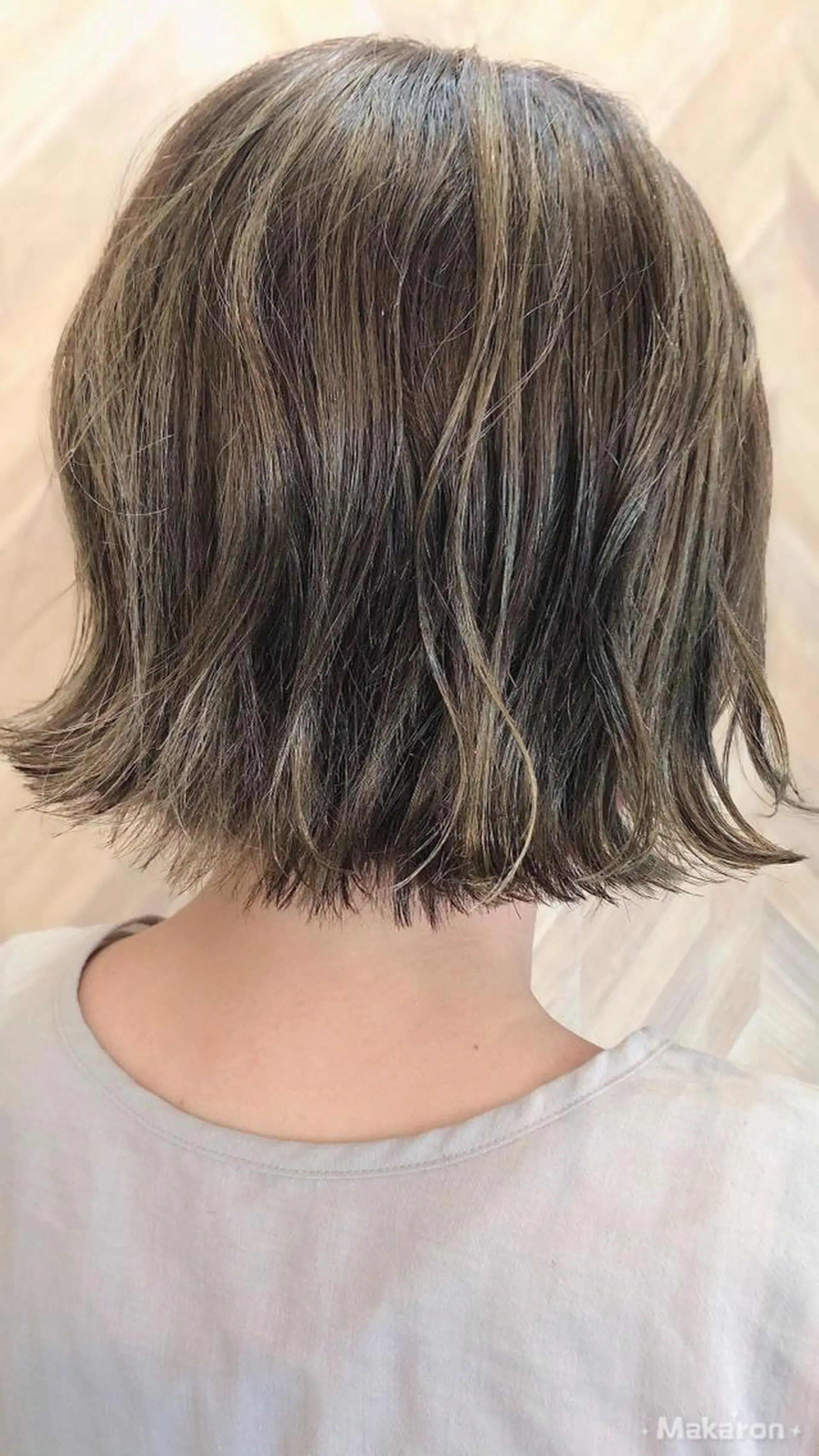 カラー ブリーチ ケアブリーチ デザインカラー グレージュ ハイライトカラー カット ヘアカラー トリートメント hair works raptureのヘアスタイル