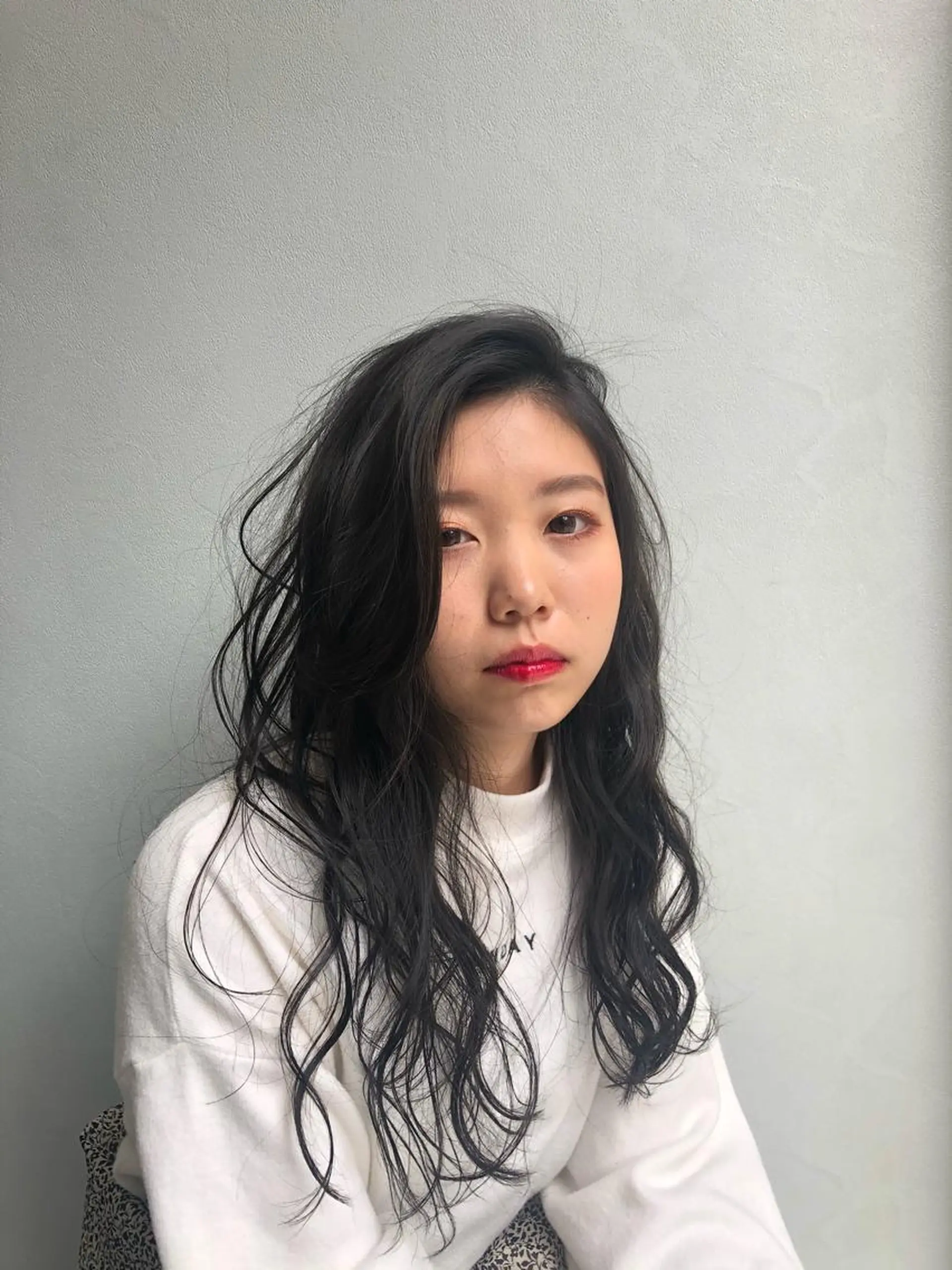 セミロング カラー 💎エクステ専門店 BIZE梅田🇰🇷のヘアスタイル