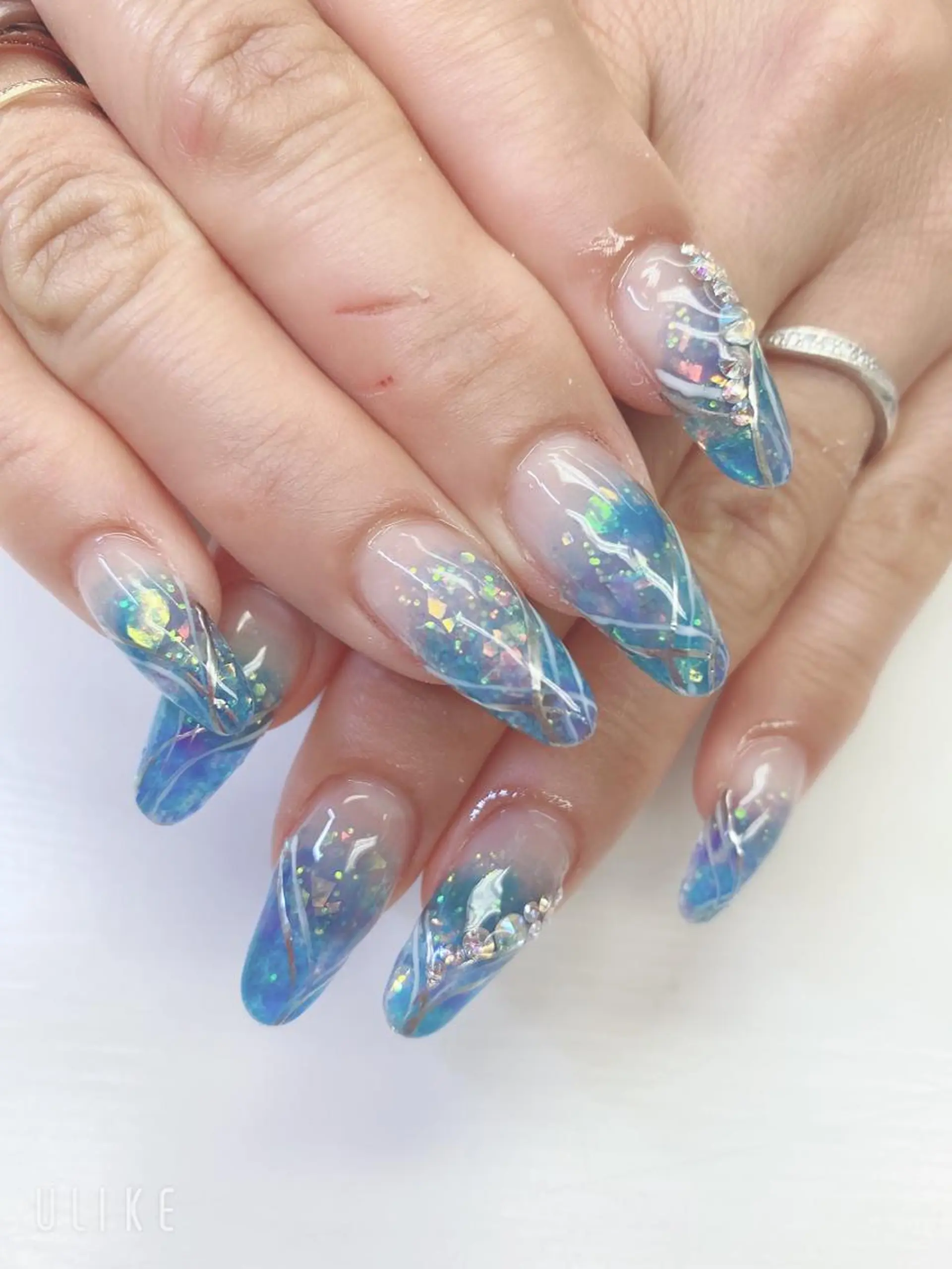 セミロング ハンドネイル JNA認定講師🌸 RIEのネイルデザイン