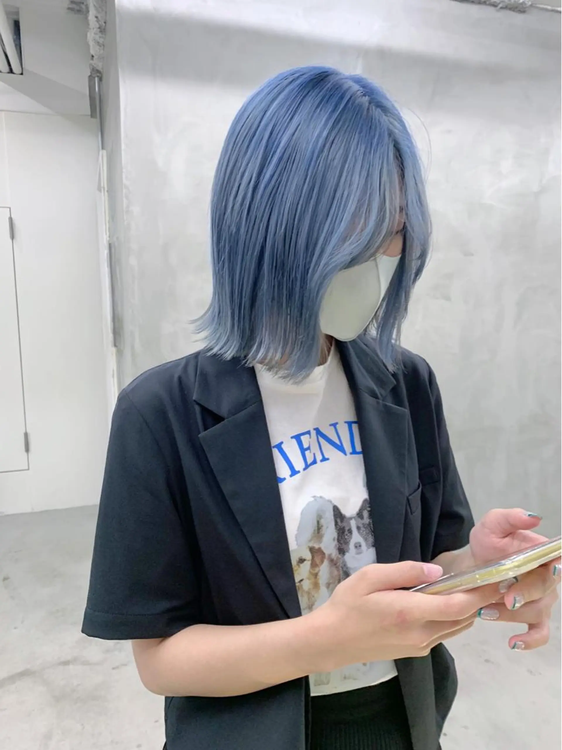 ミディアム カラー ブームボックス所属・🐝ハイトーンカラー hachi🐝のヘアスタイル