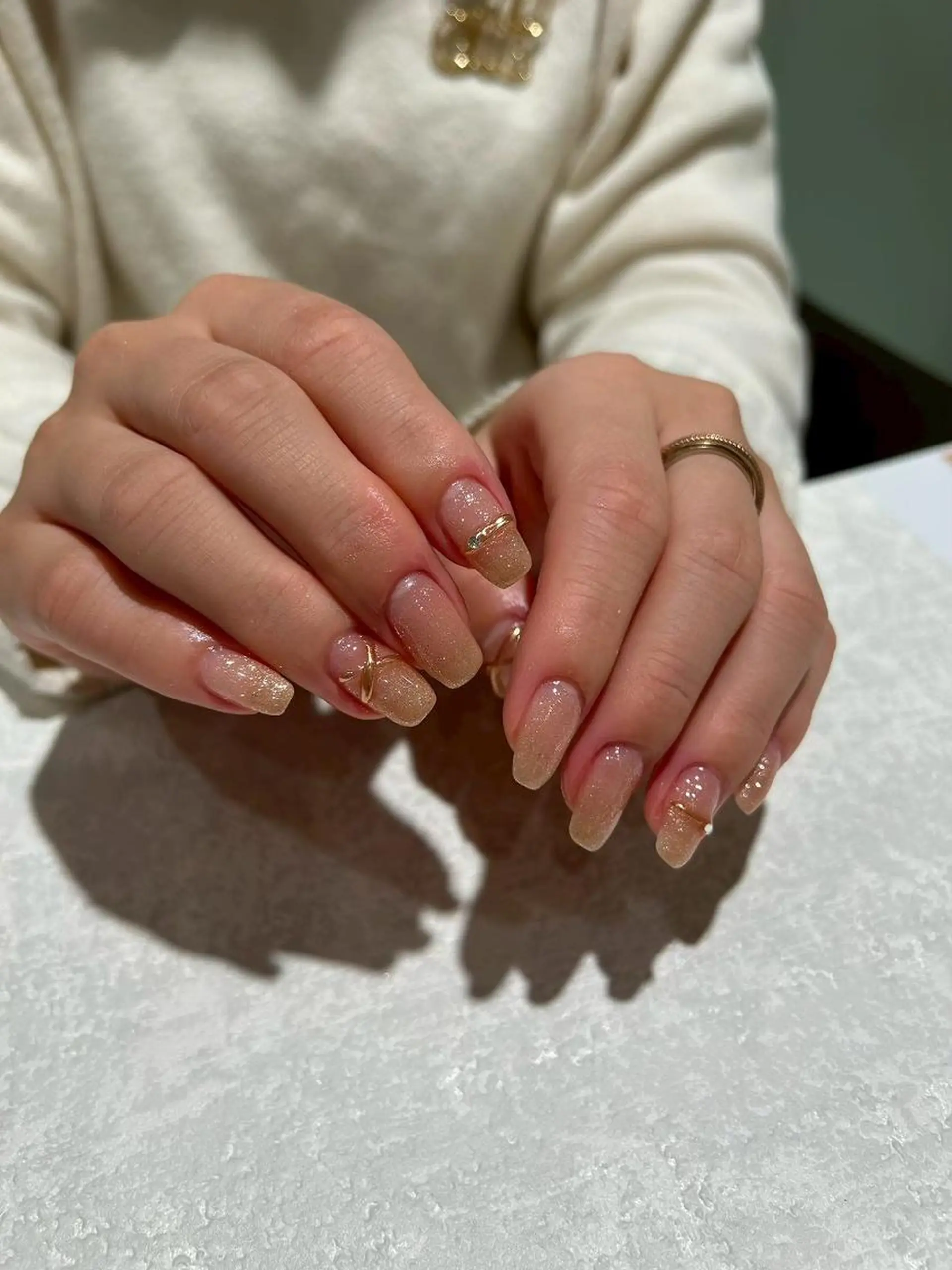 ネイル 桜ネイル ピンク 春ネイル ハンドネイル 春ネイル KAYAのネイルデザイン