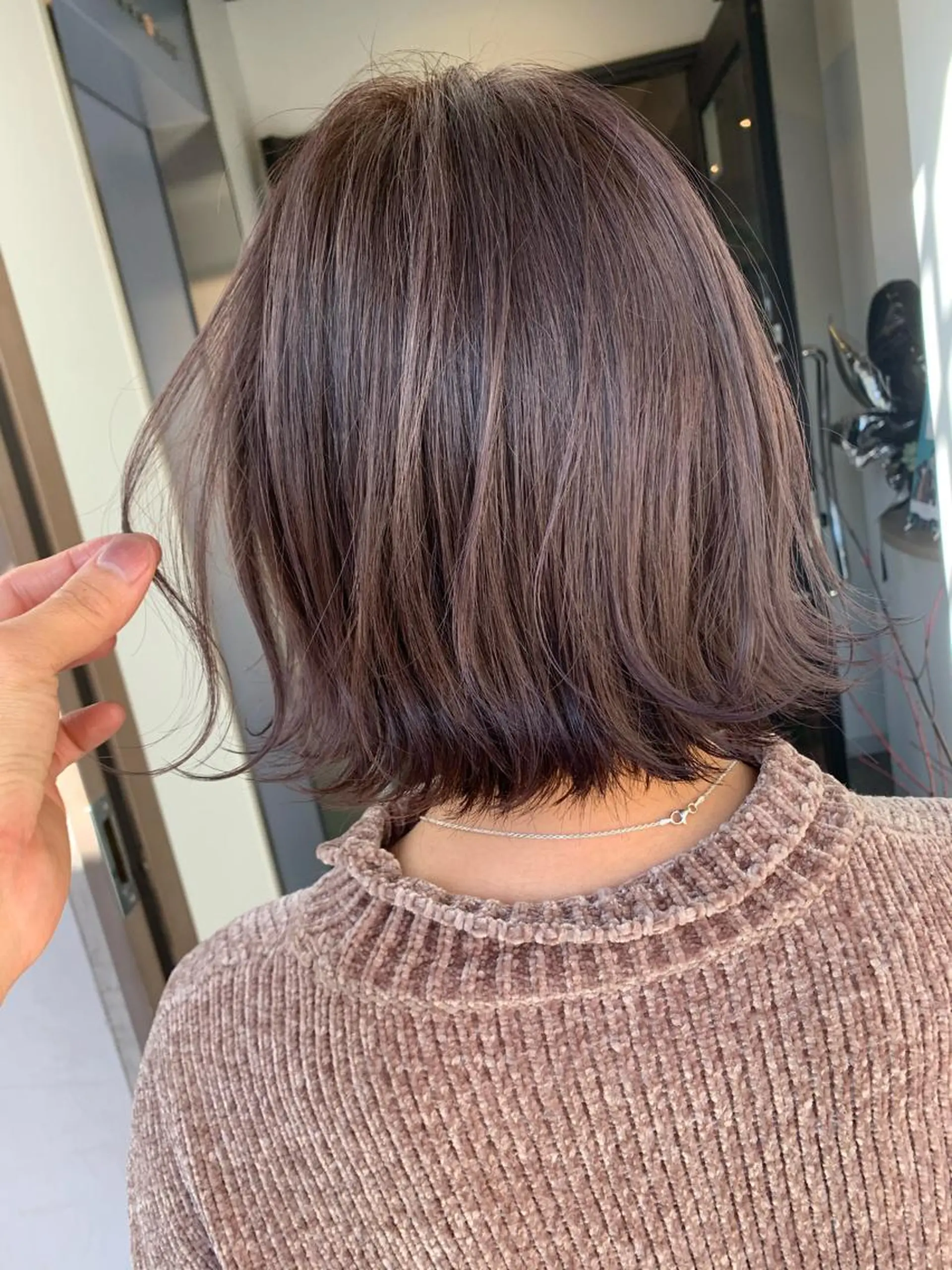 ショート ヘアカラー トリートメント 髪質改善will hairdesignのヘアスタイル