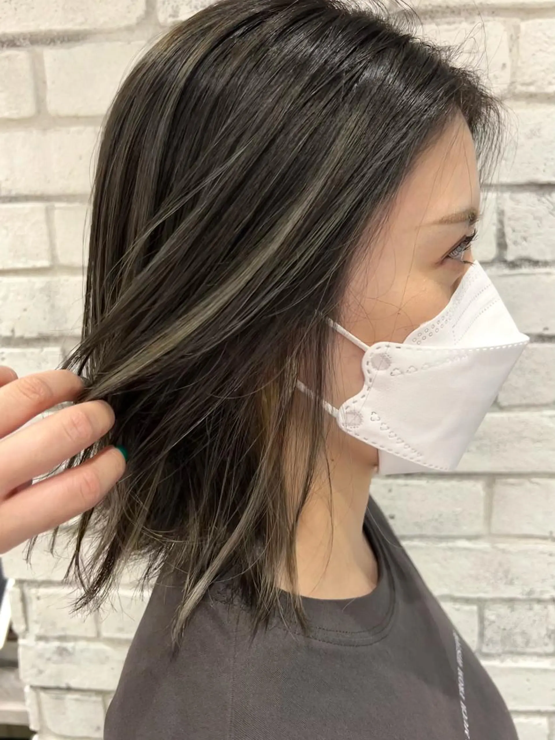 ミディアム カラー アディクシーカラー ハイライトカラー ハイライト 🌿ニュアンス/髪質 改善🌿Fukudaのヘアスタイル