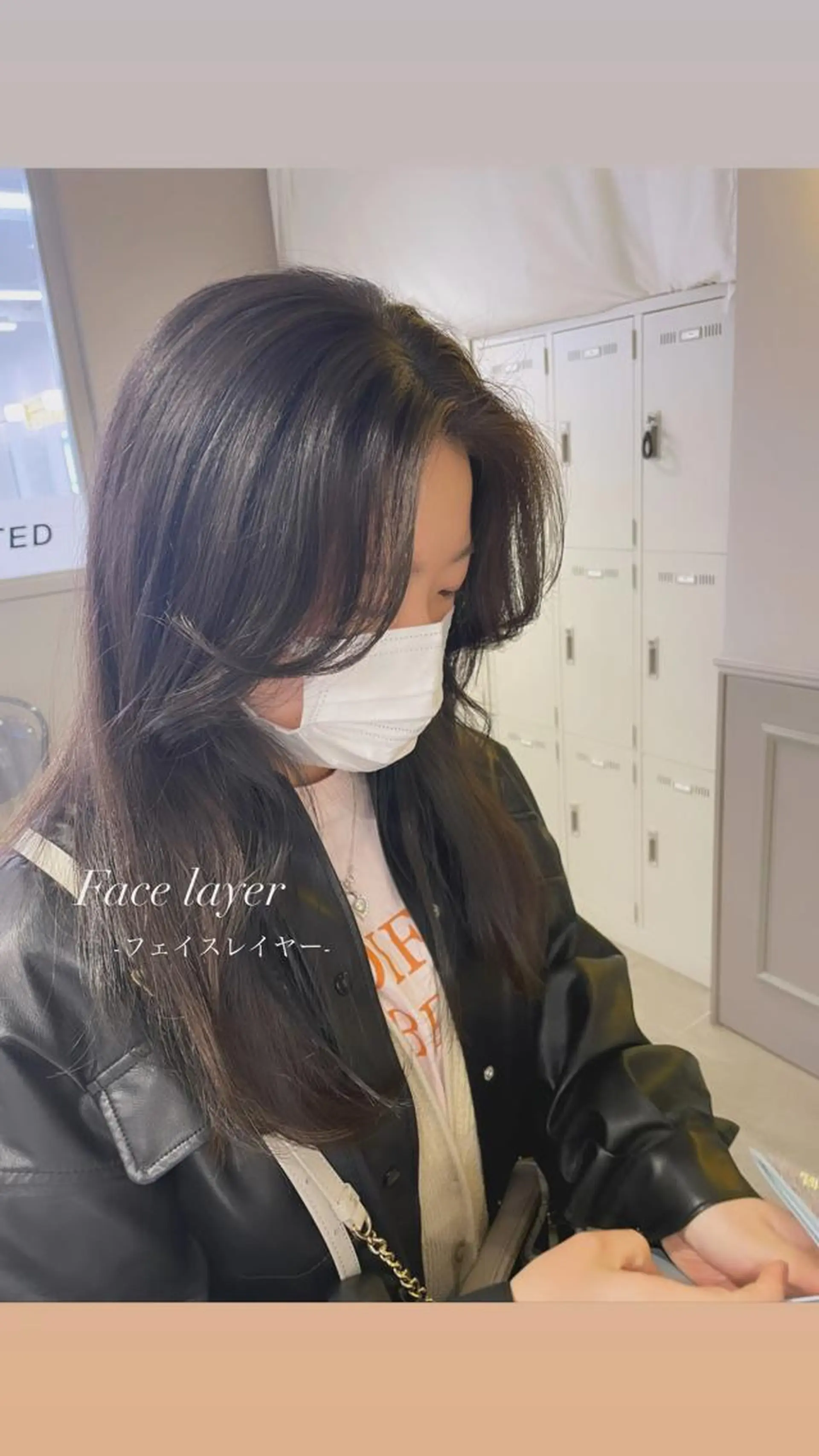 セミロング カラー 顔まわりレイヤー 顔周りカット レイヤーカット カット パーマ トリートメント ヘッドスパ ヘアセット 表参道ハッシュカット レイヤー/リノンのヘアスタイル