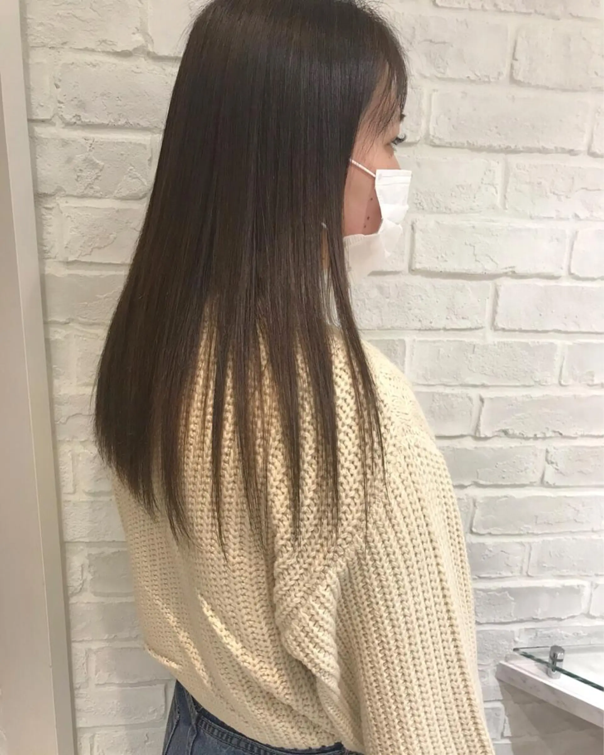 ロング 縮毛矯正 江原 彩華のヘアスタイル