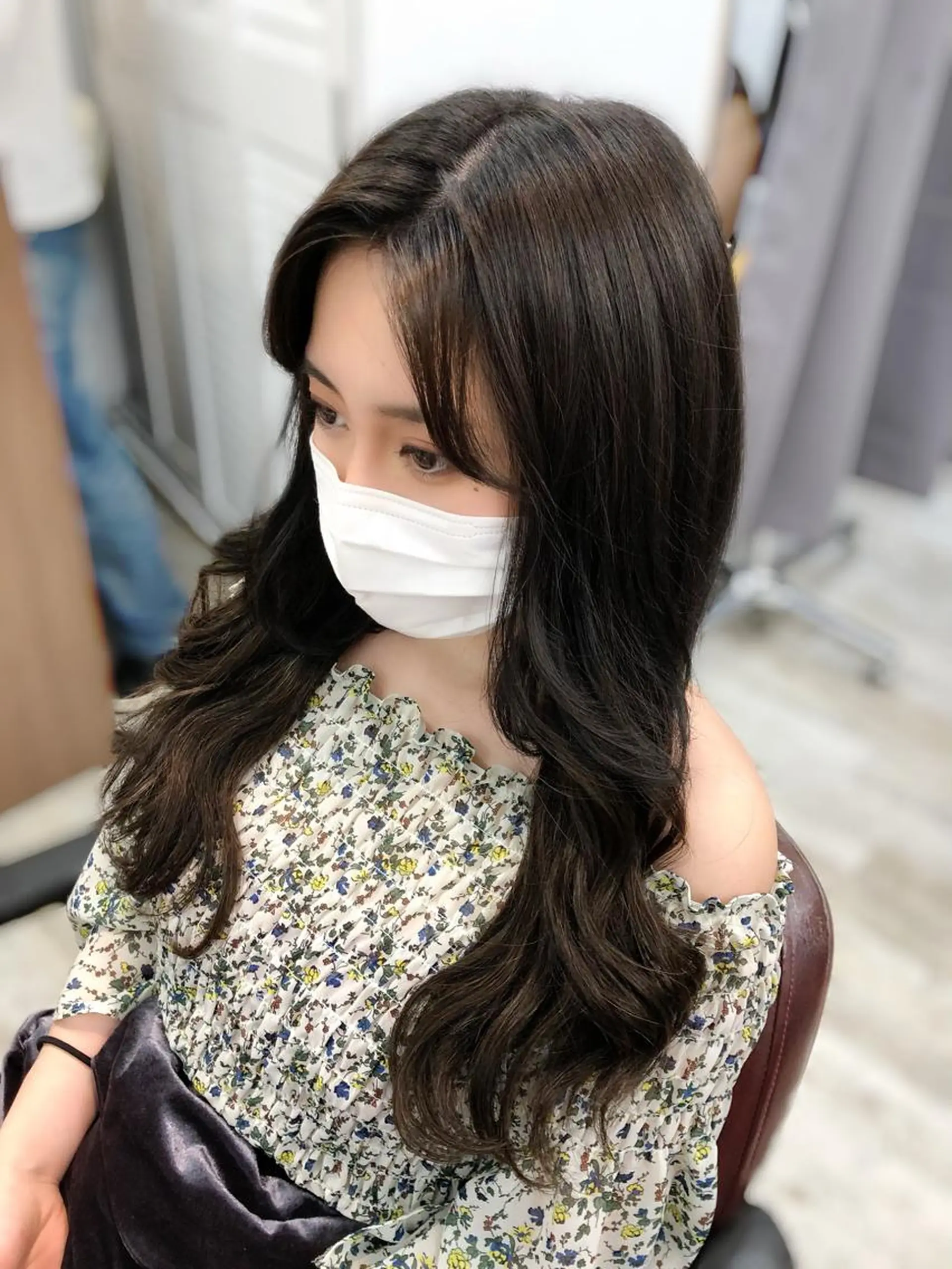 ロング カラー カット ヘアカラー エクステ ヘアセット 韓国ヘア🤍髪質改善 🇰🇷AKANEのヘアスタイル