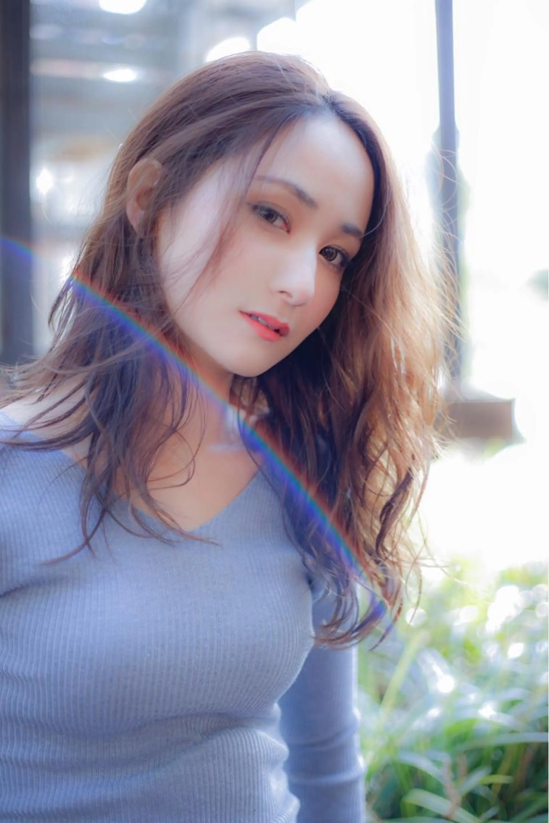 セミロング カラー パーマ 永田 崇のヘアスタイル