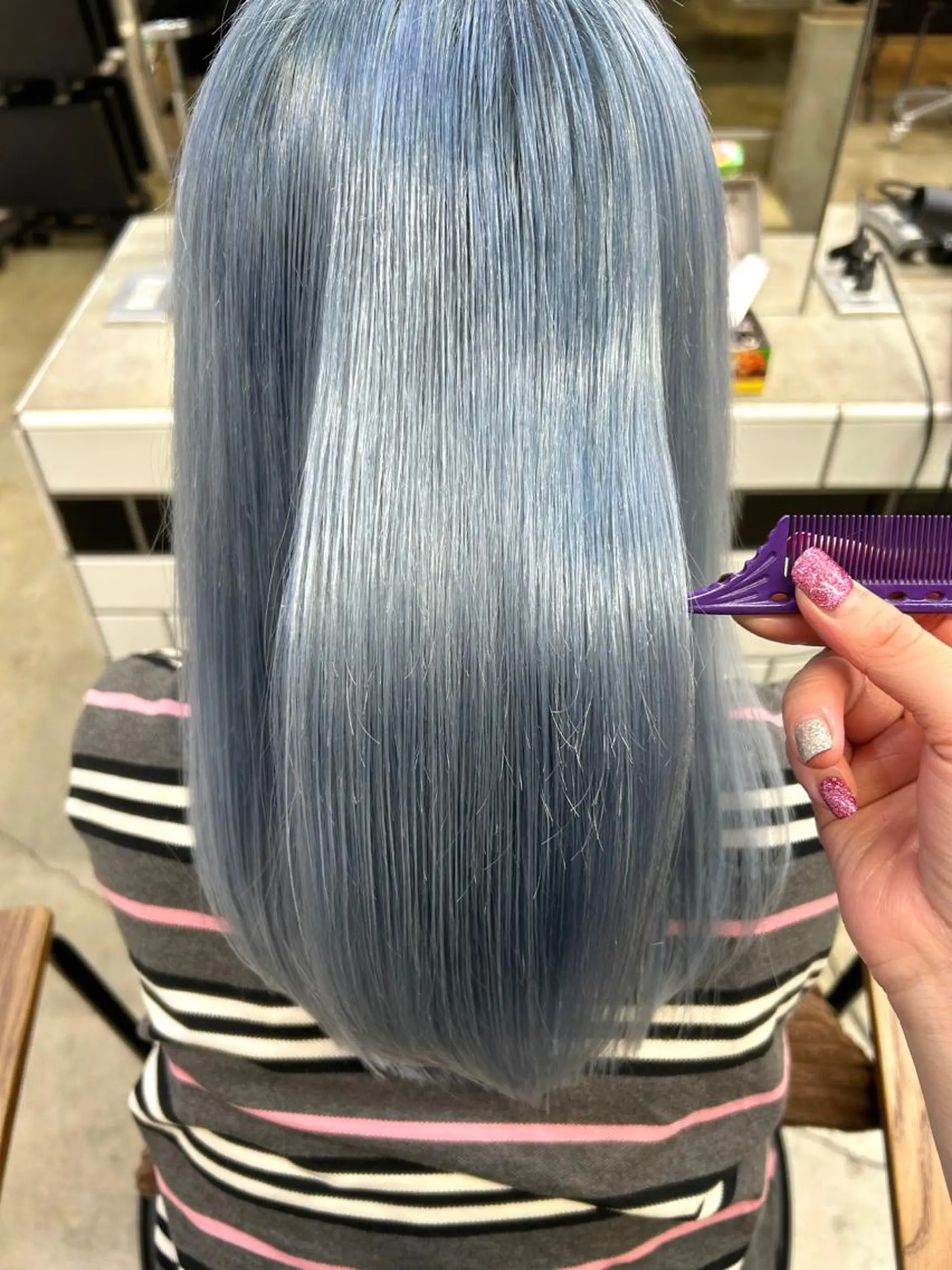 セミロング カラー ヘアアレンジ ヘアカラー トリートメント ヘアセット 🎀暖色カラー🎀 ♡yurika♡のヘアスタイル