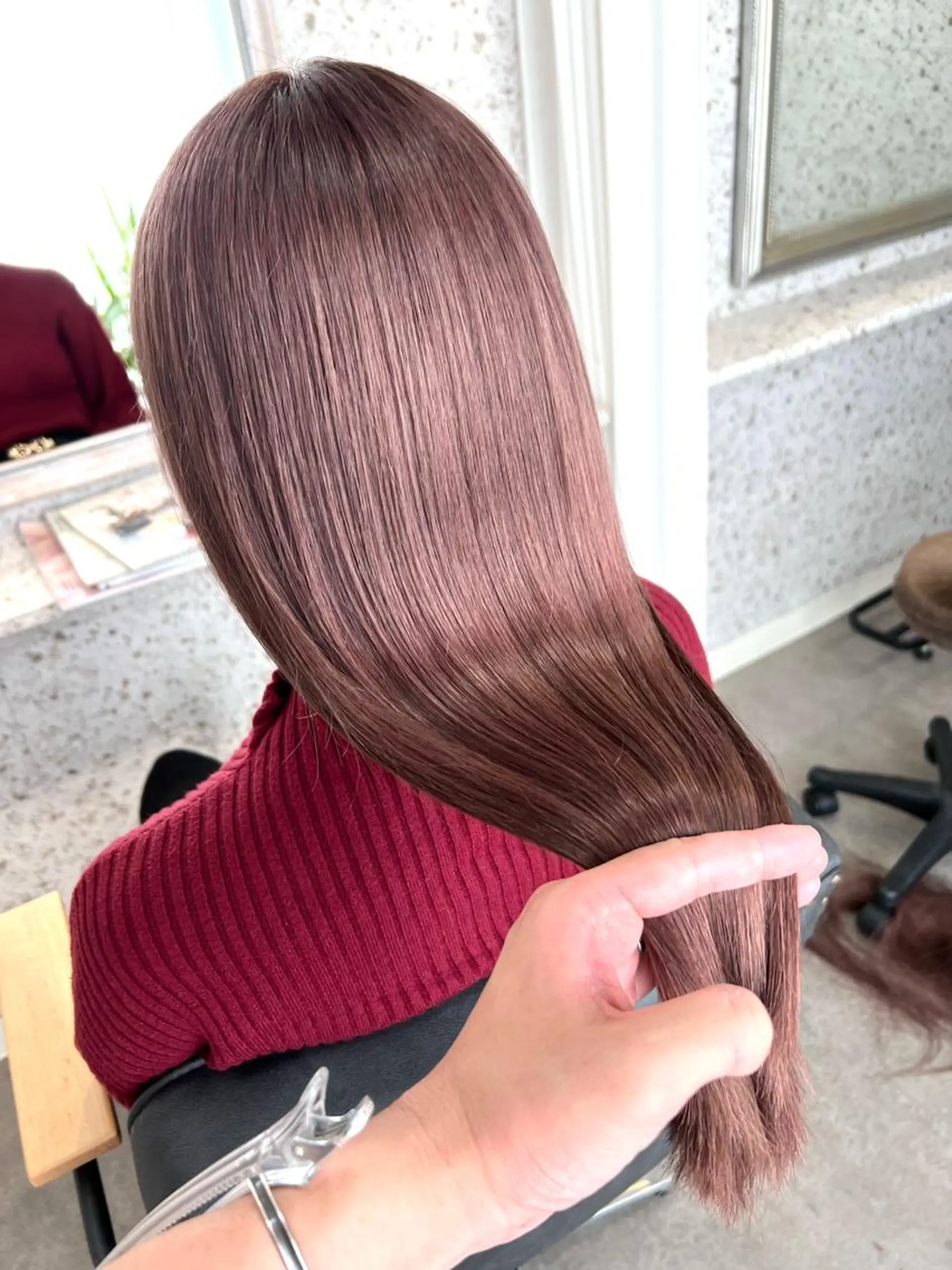 ロング カラー バレイヤージュ ブリーチ ケアブリーチ ハイライトカラー インナーカラー 縮毛矯正 lani ブリーチ /ダブルカラーのヘアスタイル