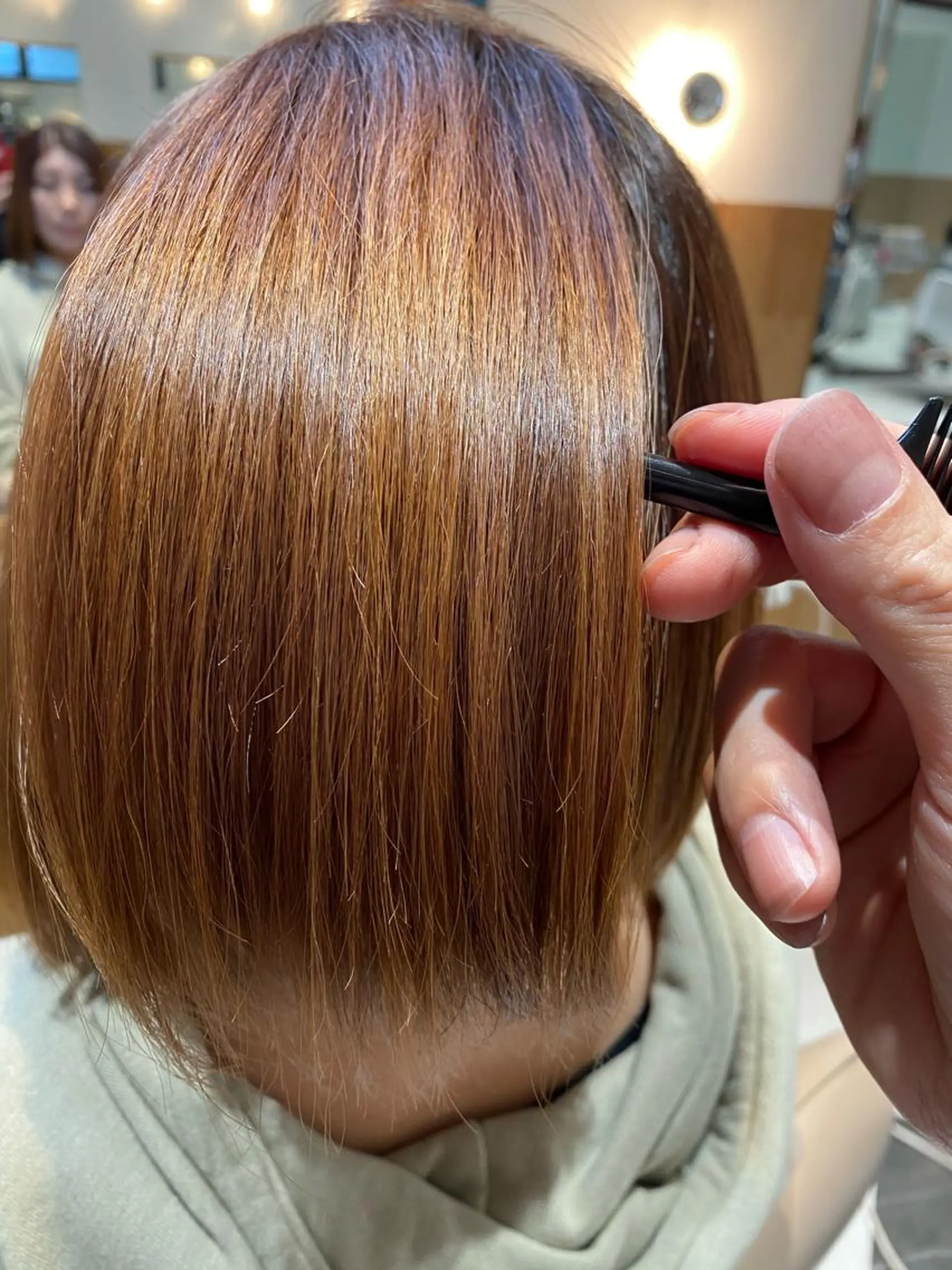 ミディアム カラー トリートメント 酸熱トリートメント 谷合 貴志のヘアスタイル