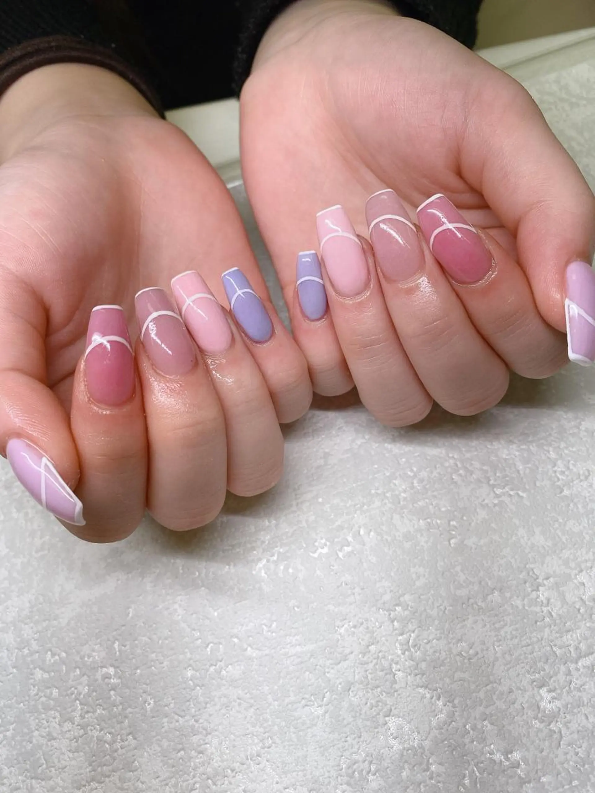 ミディアム ハンドネイル JNA認定講師🌸 RIEのネイルデザイン