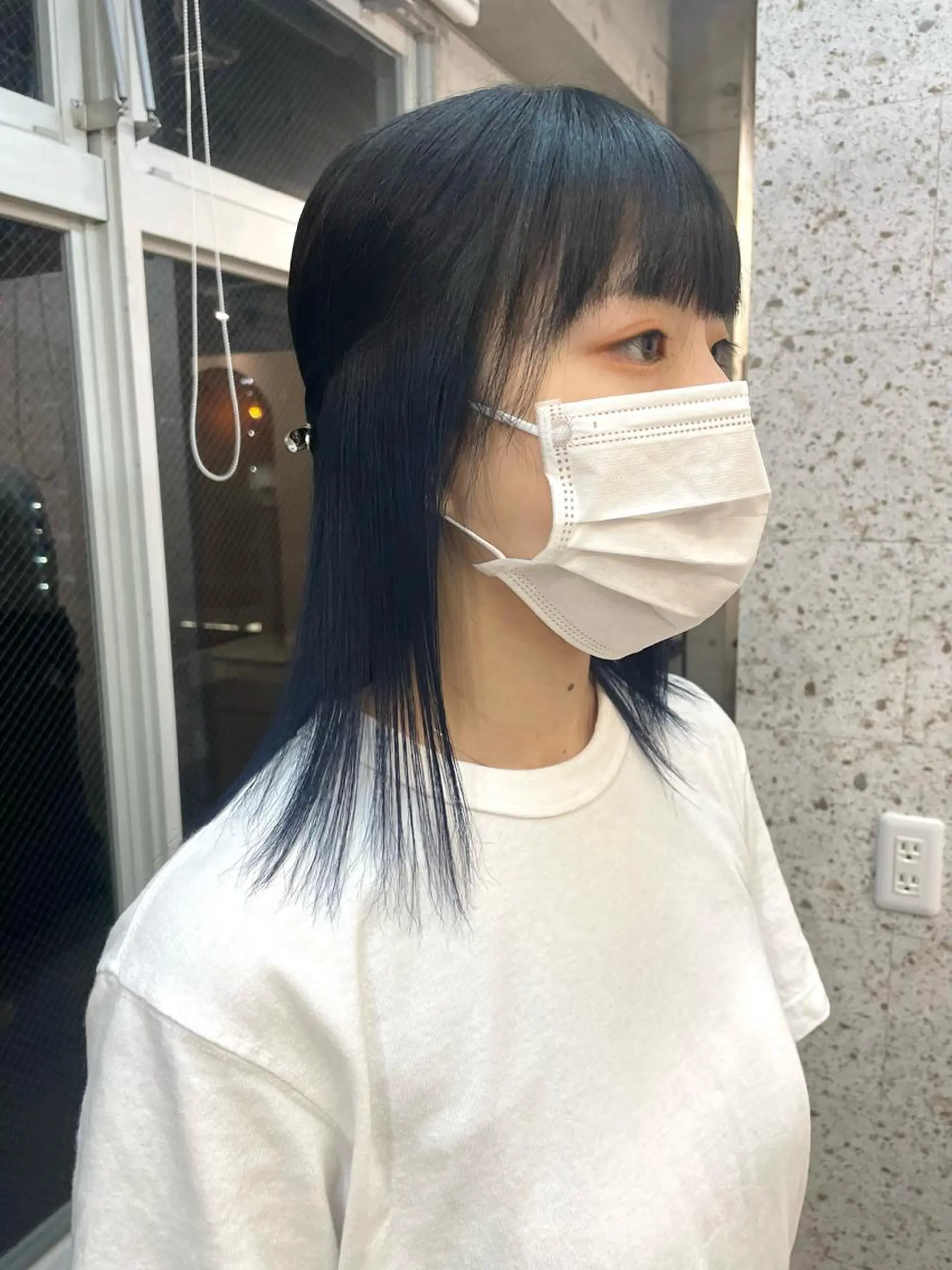 ミディアム カラー ブルーカラー ヘアカラー lani hair salon所属・SHOTO ハイトー ン/デザインカラーのヘアスタイル