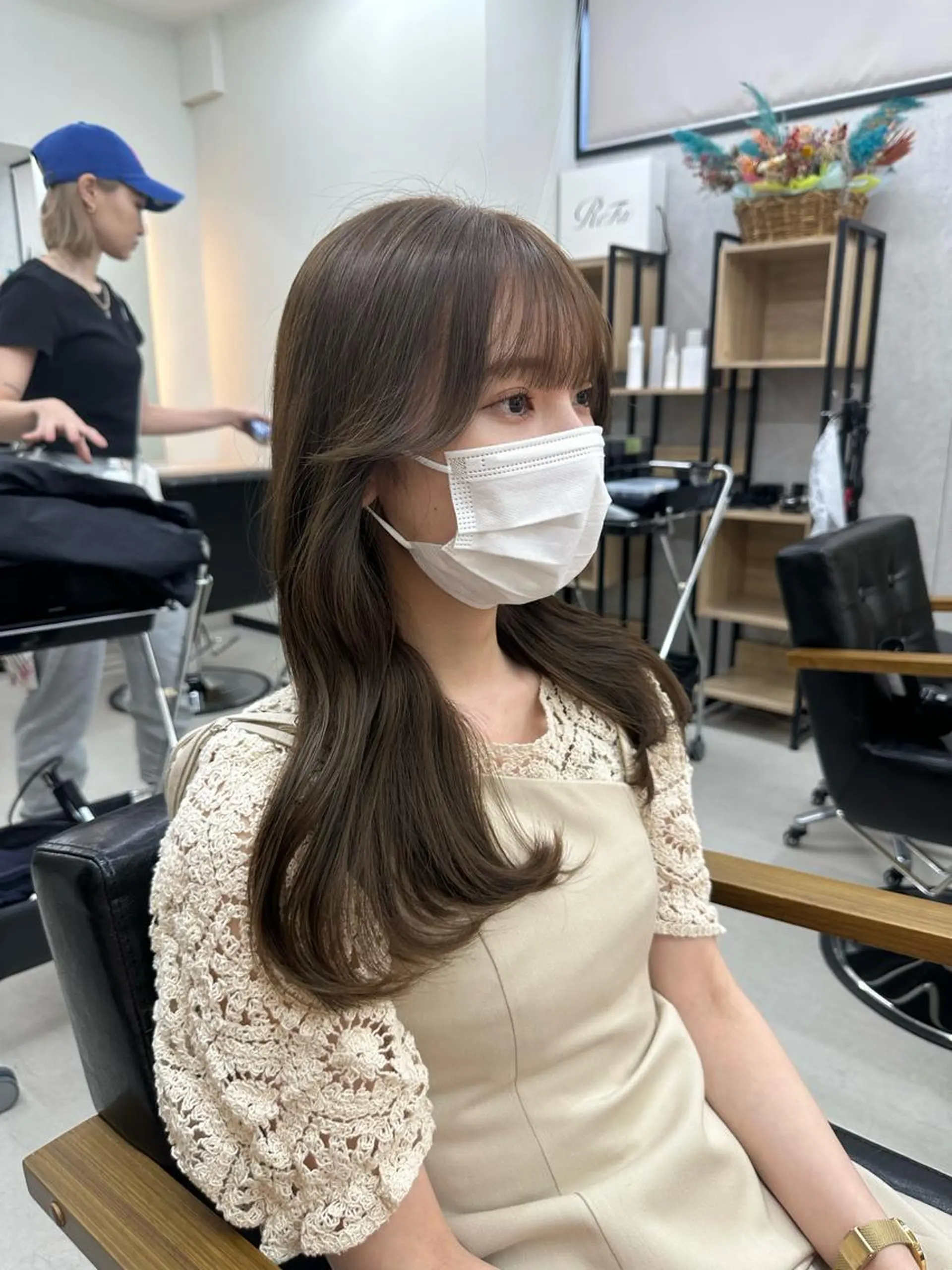 セミロング カラー ヘアカラー トリートメント 𝐑𝐲𝐮𝐤𝐢 【店長】ALEAPのヘアスタイル