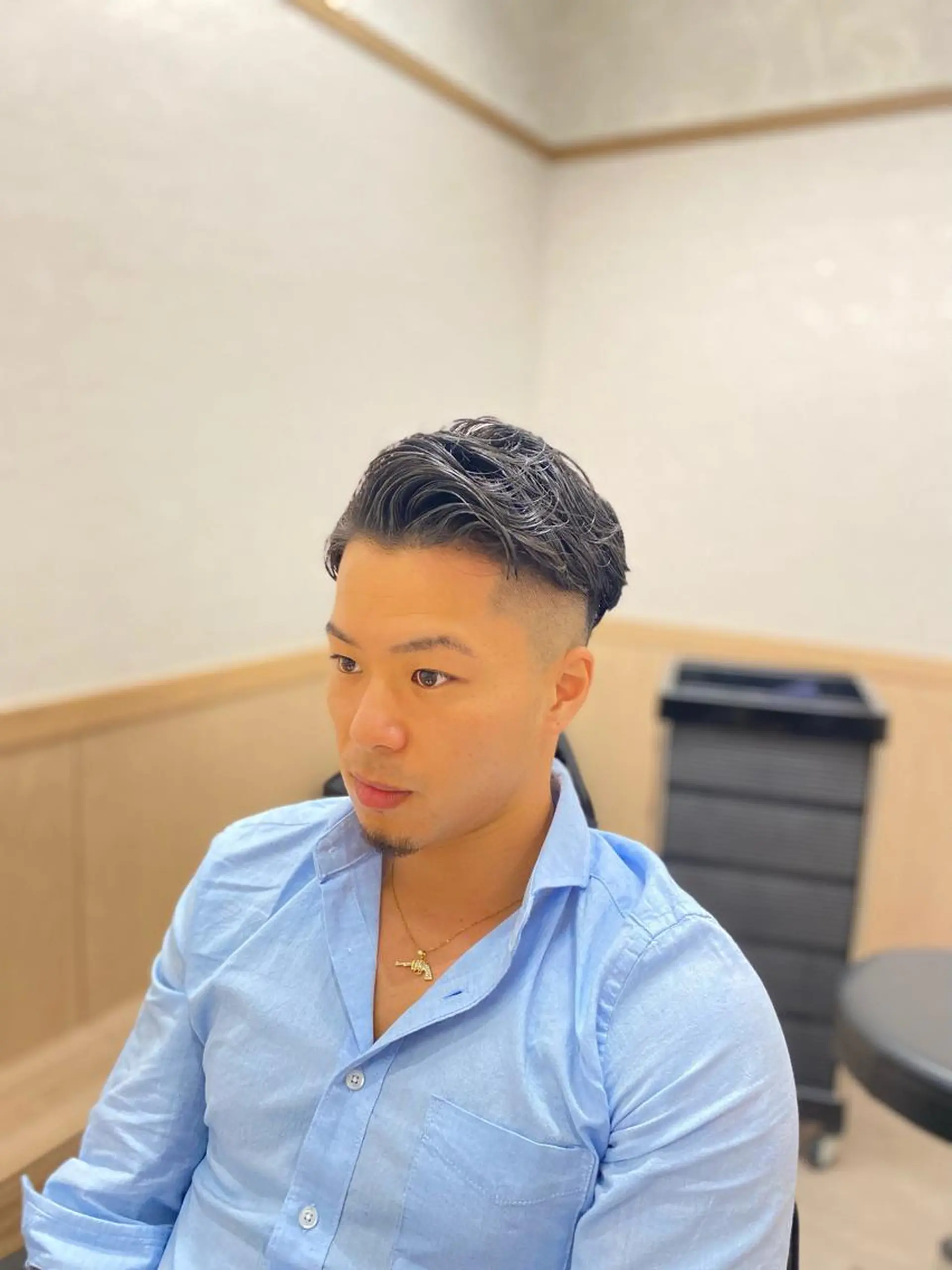 メンズ メンズパーマ GO TODAY  SHAiRE SALON 名古屋店所属・艶カラー/髪質改善/ 西　大喜(ひろき)のヘアスタイル