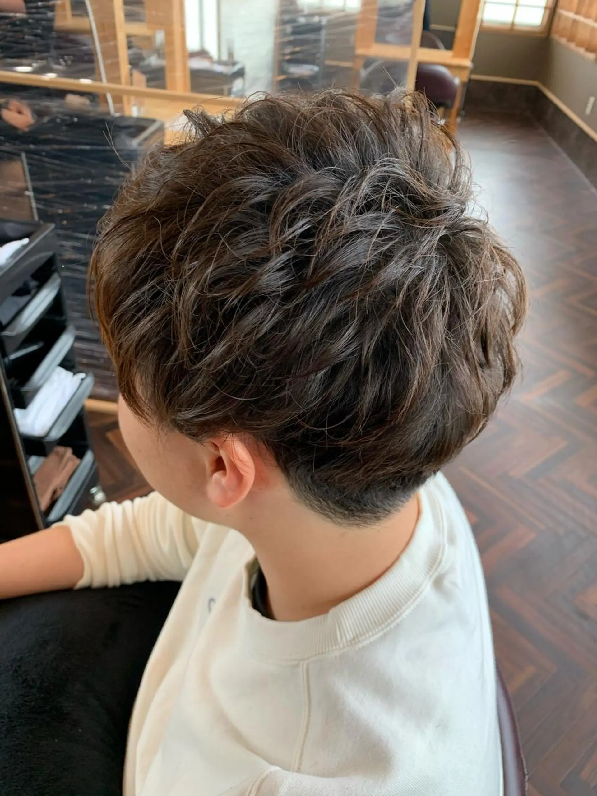 ショート パーマ メンズ メンズパーマ カット パーマ FLAGS YAMATOのヘアスタイル