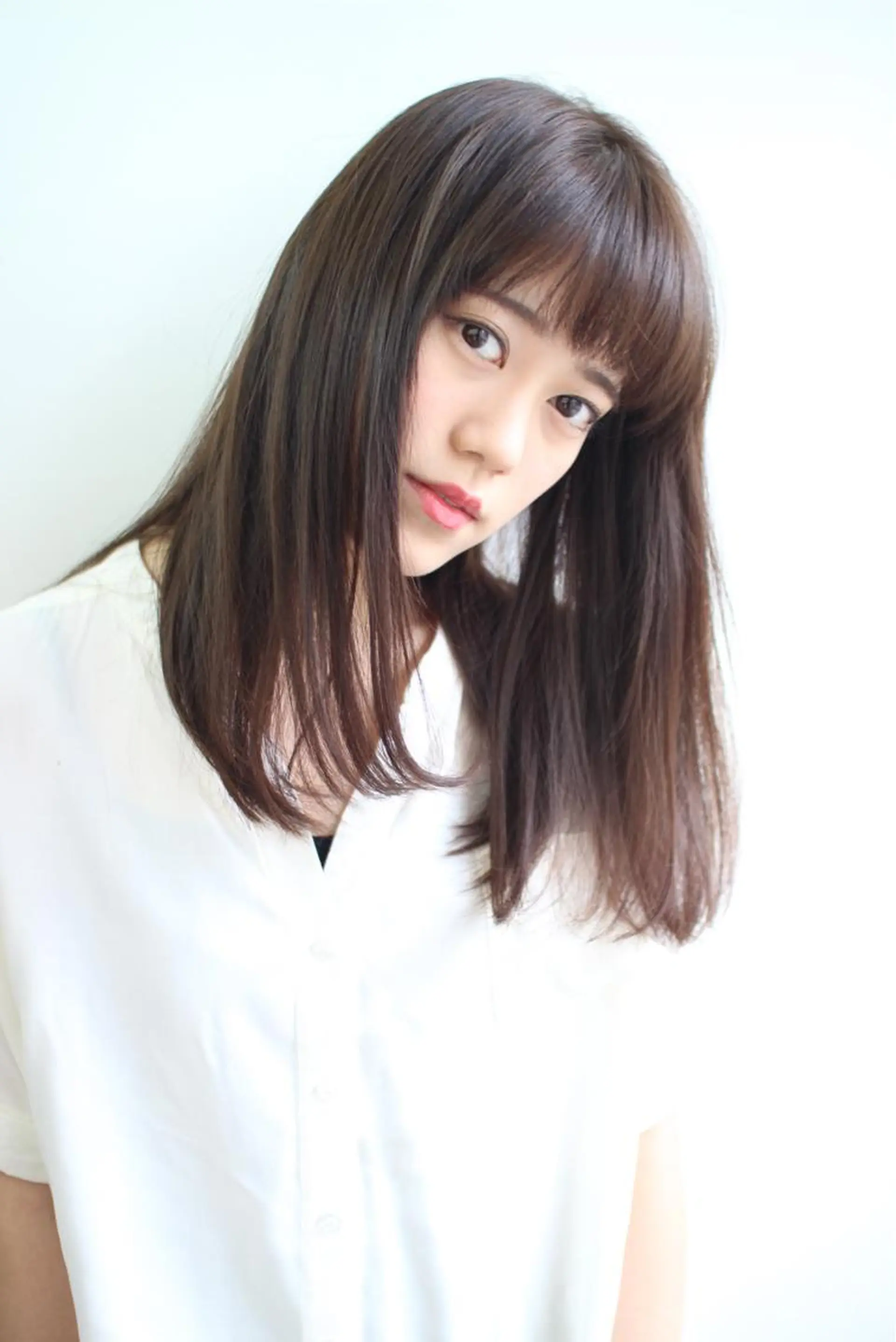 ミディアム カット 縮毛矯正 hair room .red by NYNY所属・土井 浩輔のヘアスタイル