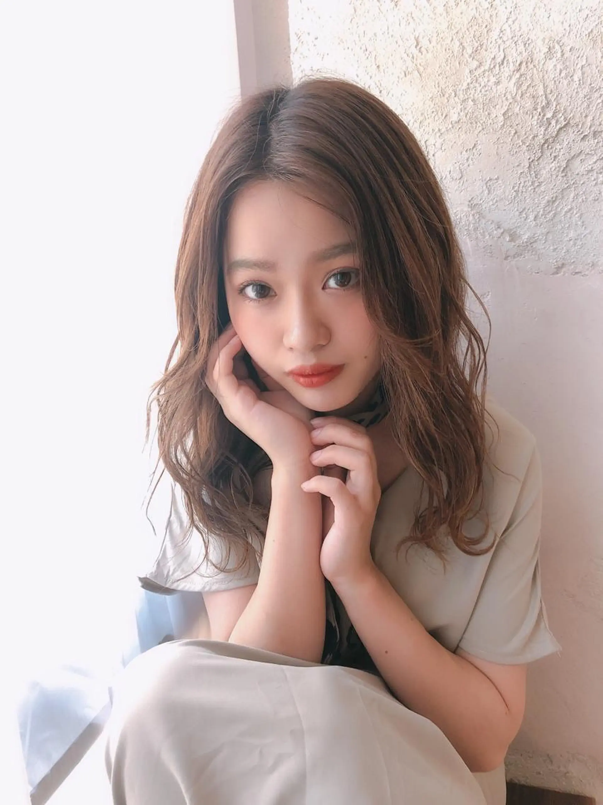 ミディアム カット ヘアカラー トリートメント 代表山口ひな 髪質改善のプロのヘアスタイル