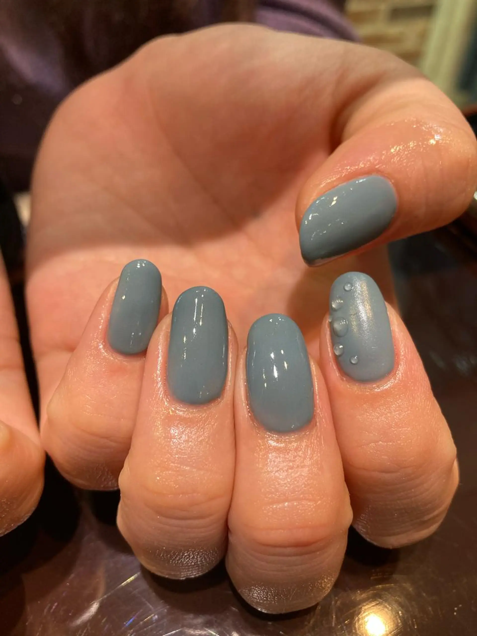 ショート ネイル アートネイル ワンカラーネイル ハンドネイル Monica nails/福島のネイルデザイン