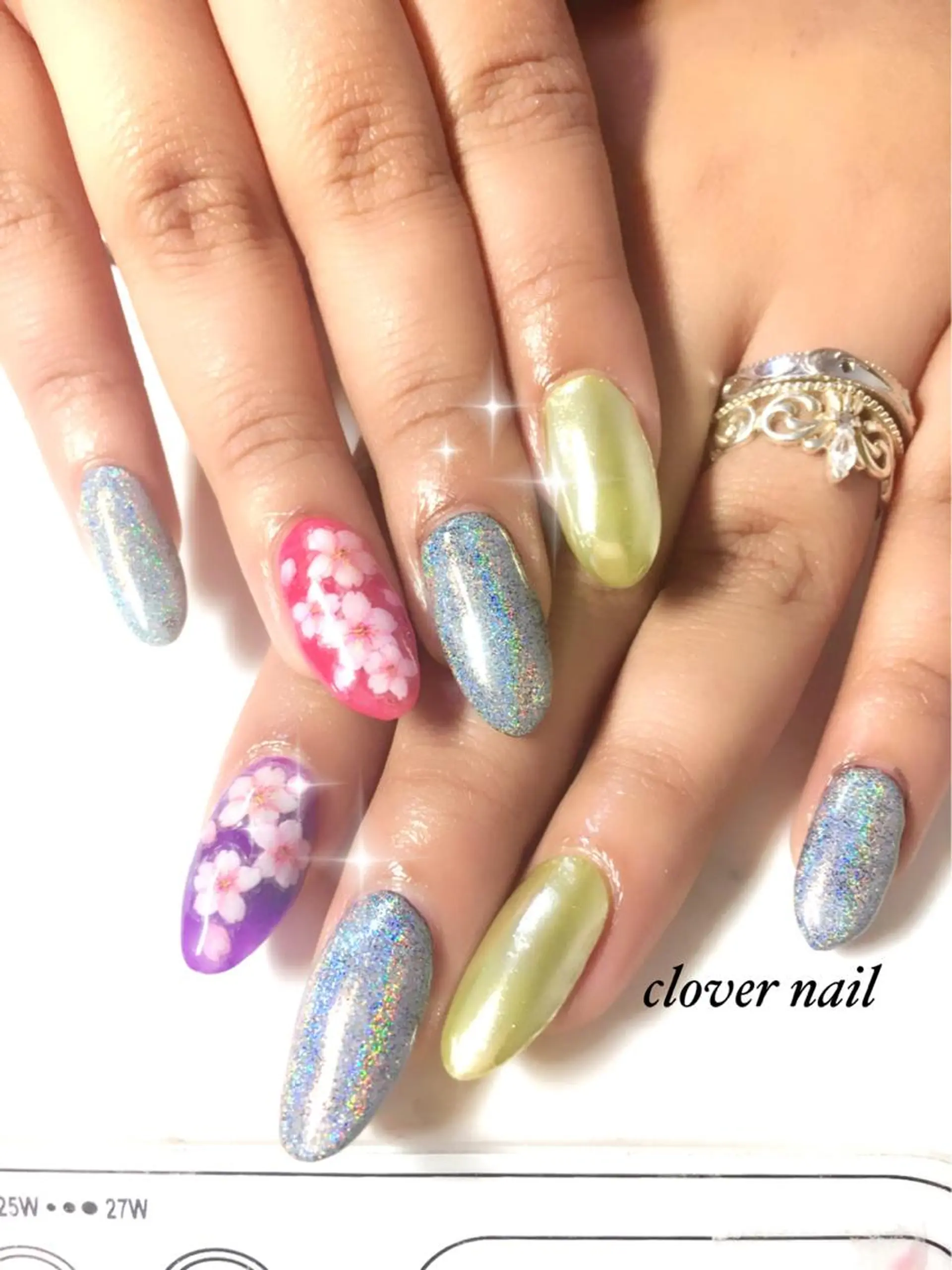 ネイル 成人式 clover nailのネイルデザイン