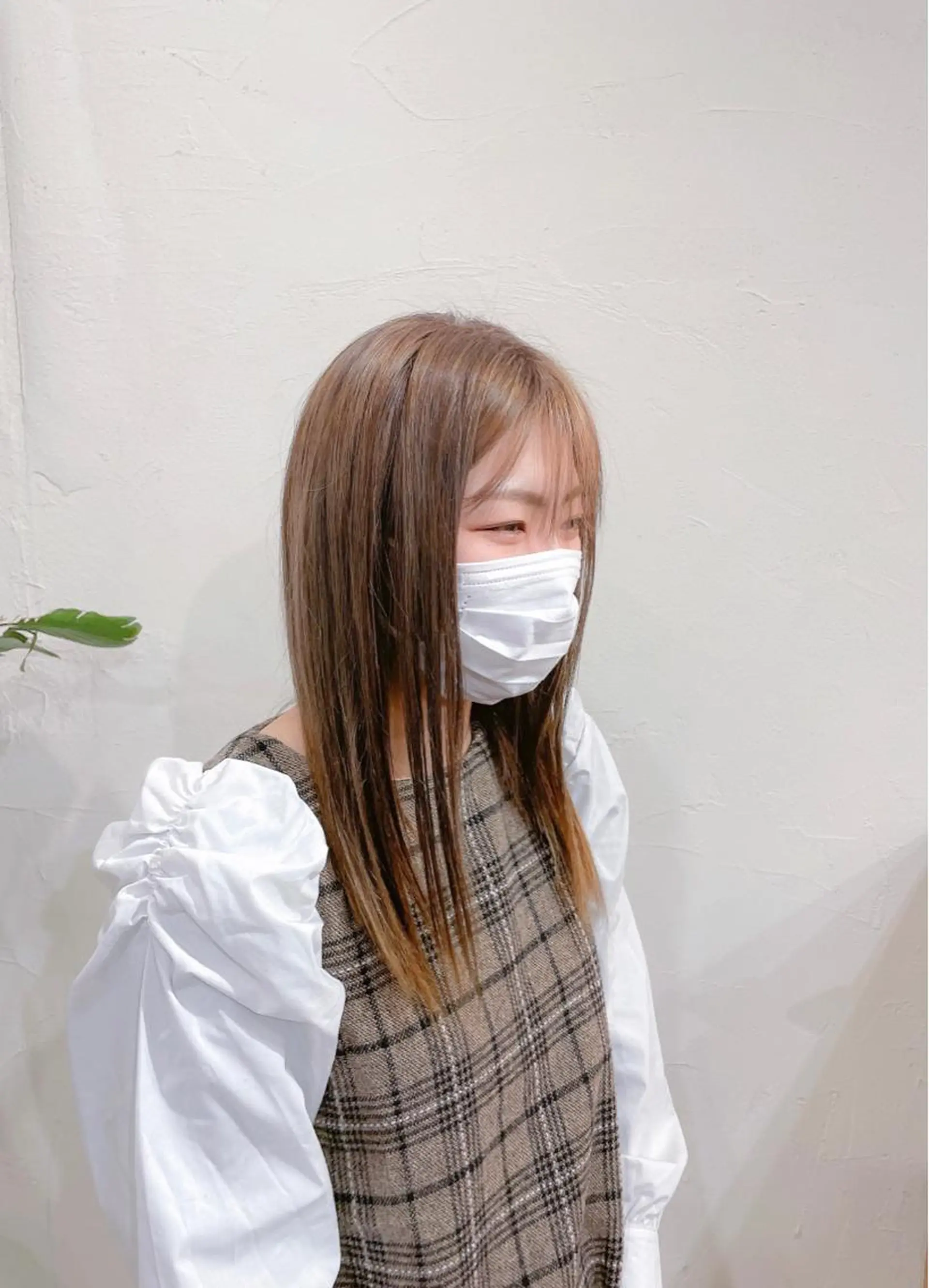 セミロング ヘアカラー かんばら りょーいのヘアスタイル