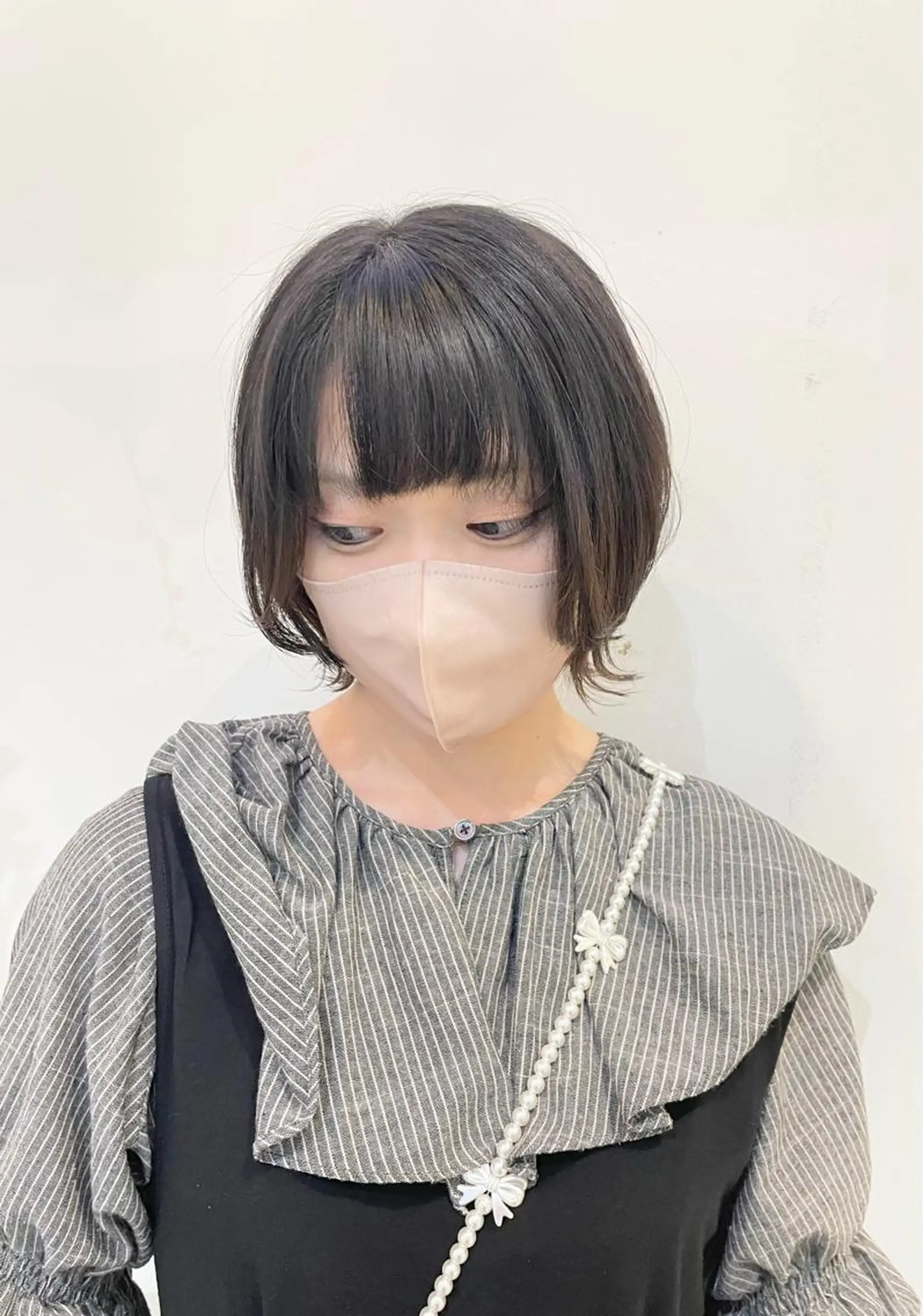 ショート 髪質改善カラー🤍 エクステ✨君島由実子のヘアスタイル