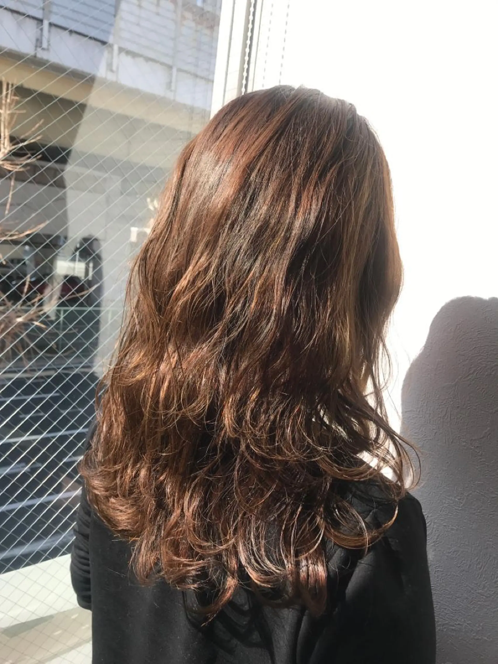 セミロング カット ヘアカラー 柴田 祐輔のヘアスタイル