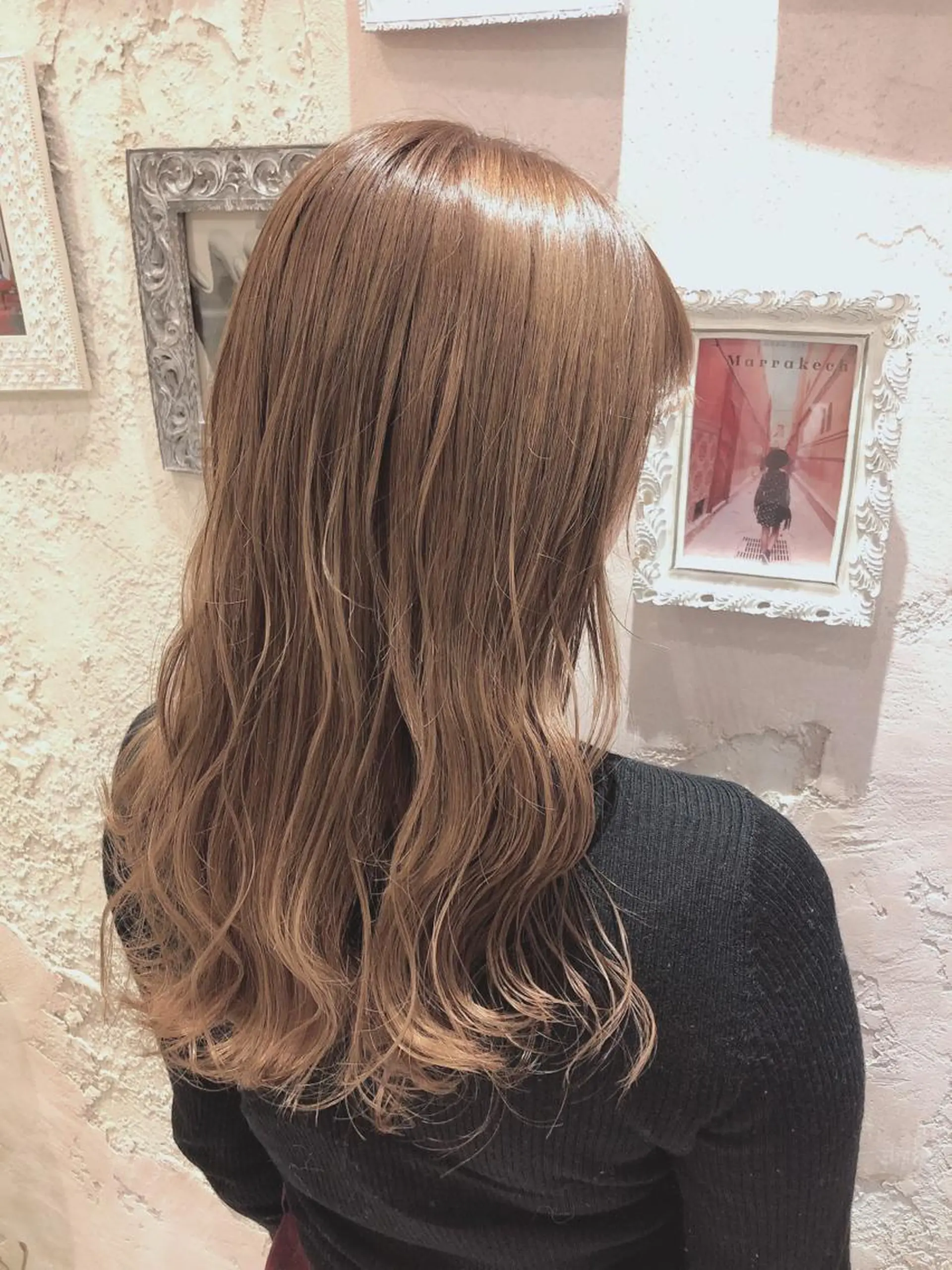 ミディアム カット ヘアカラー トリートメント 代表山口ひな 髪質改善のプロのヘアスタイル