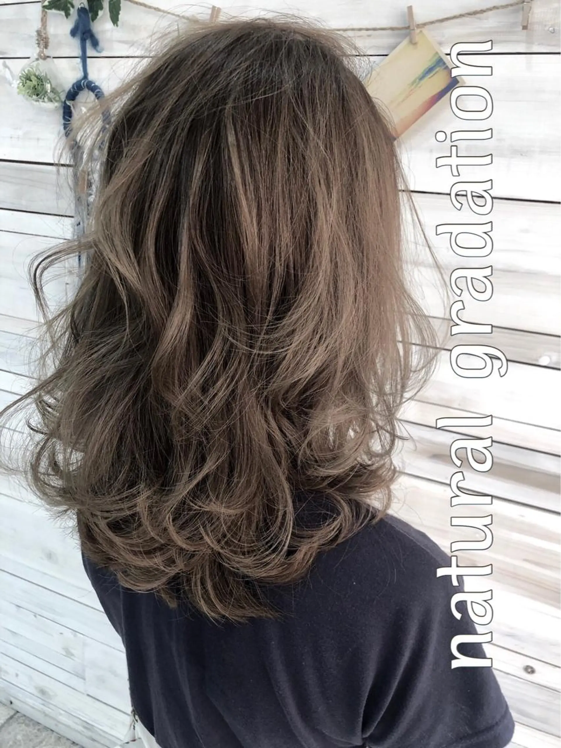 ミディアム カラー ベージュカラー ブリーチ ハイライトカラー ハイトーンカラー ブリーチなしカラー ヤスノ リョウのヘアスタイル