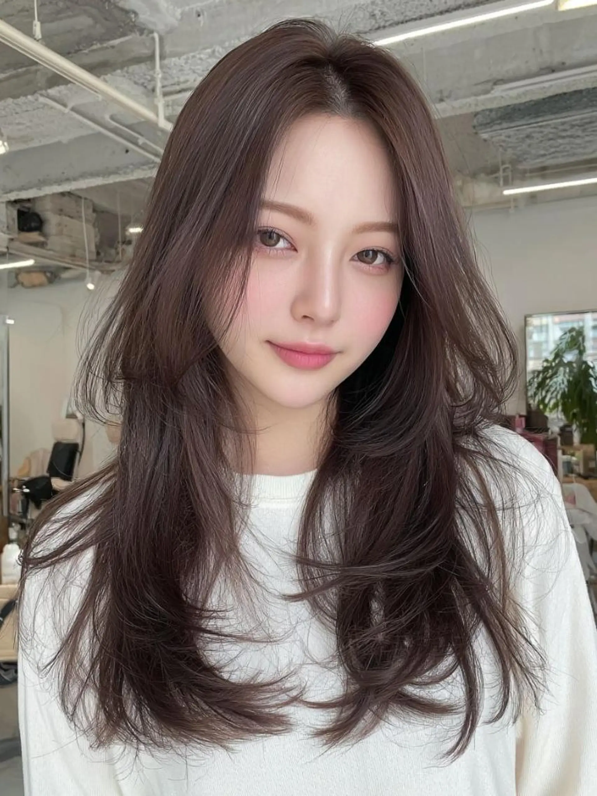 ロング レイヤー/顔周り🌈 韓国特化 ヒトミ☁️のヘアスタイル