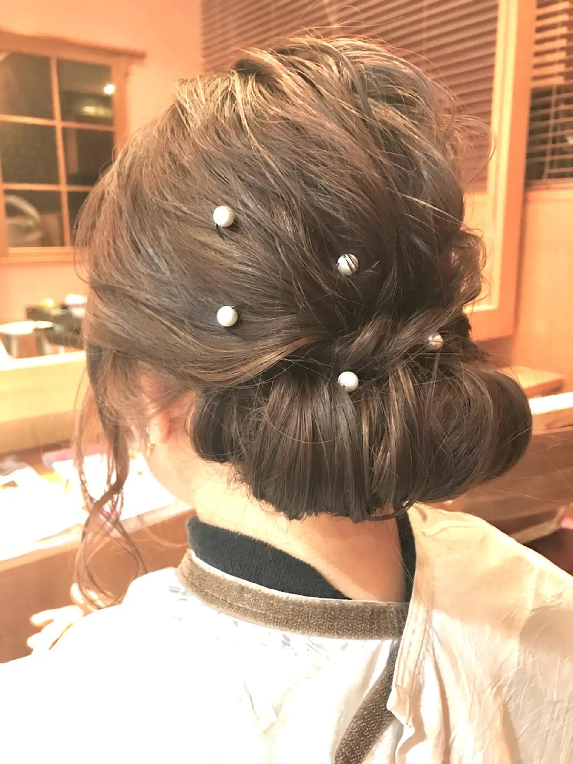 ミディアム カラー パーマ ミディアムパーマ 透明感カラー ハイライトカラー ボブ くせ毛 増子 幹樹のヘアスタイル