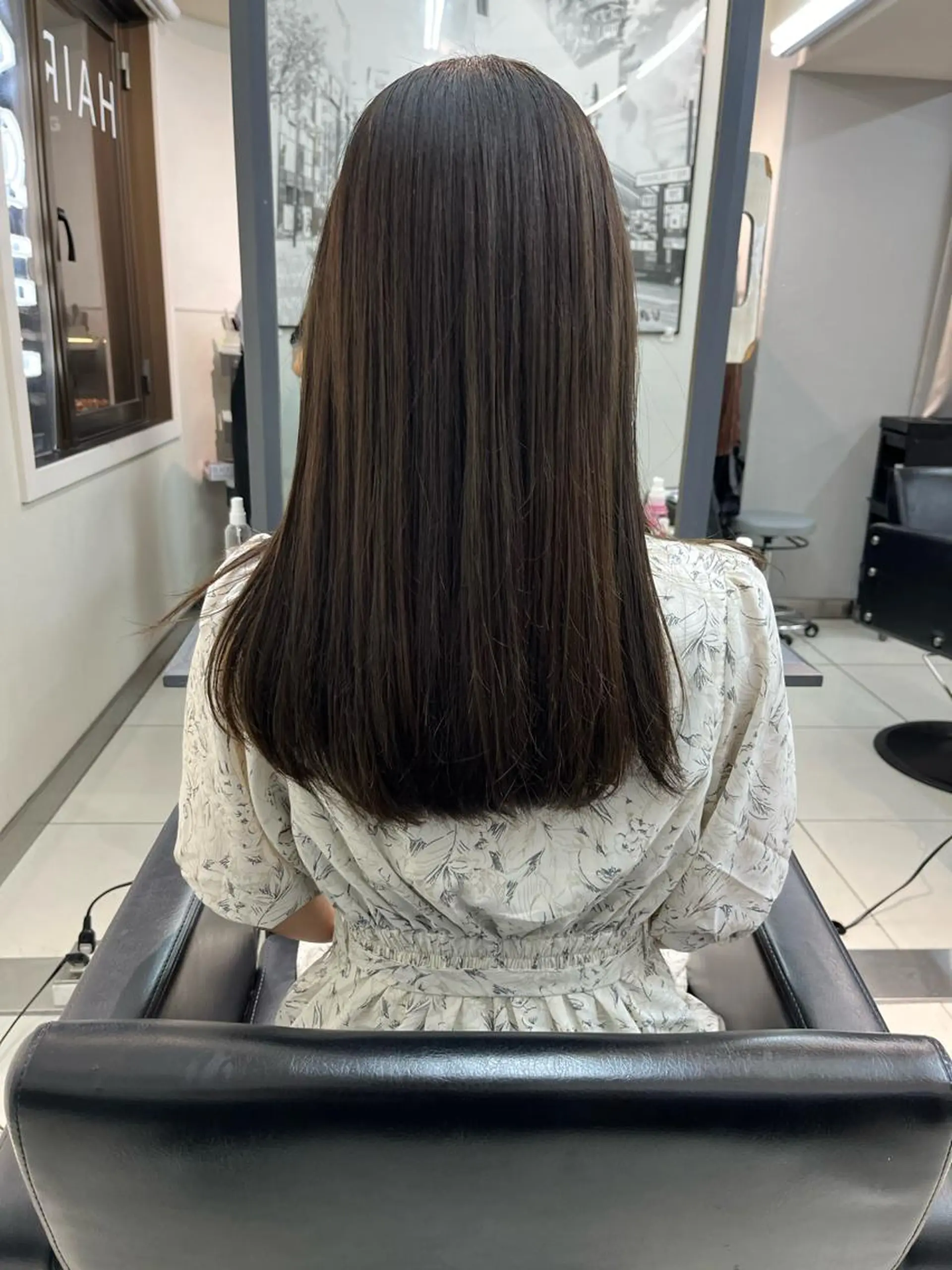 ロング カラー ボブ・顔まわり 💎愛唯(めい)のヘアスタイル