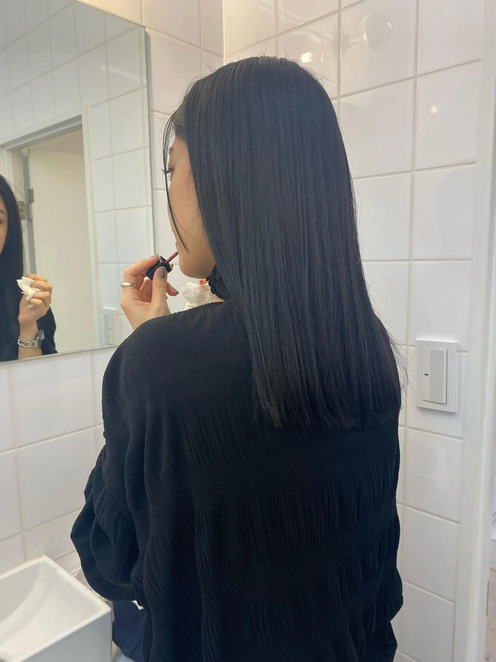 セミロング トリートメント aoi ♡グレージュ ・ベージュカラーのヘアスタイル