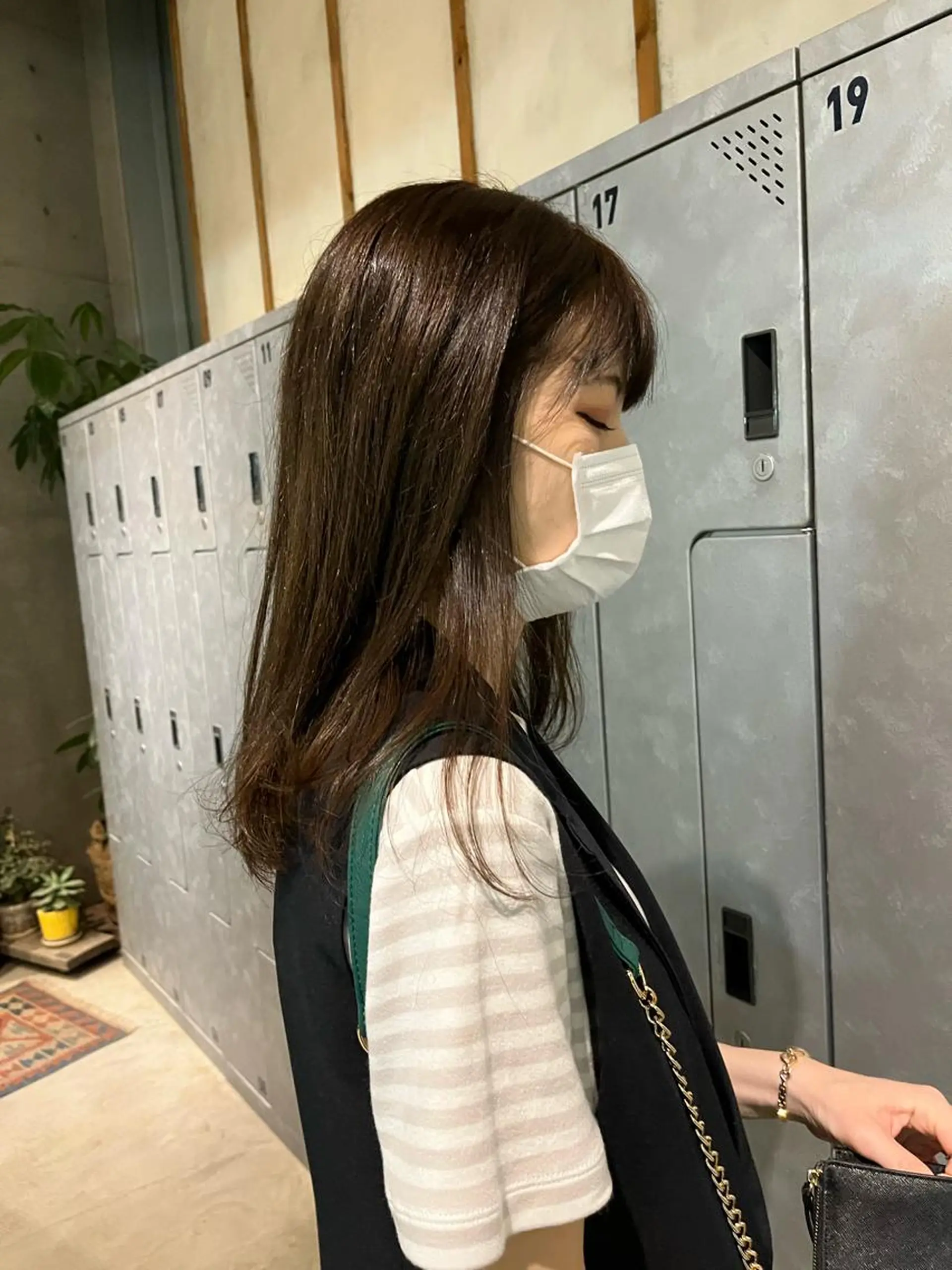 セミロング ボブ/ベージュ/ パーマ🪿近森ゆいのヘアスタイル