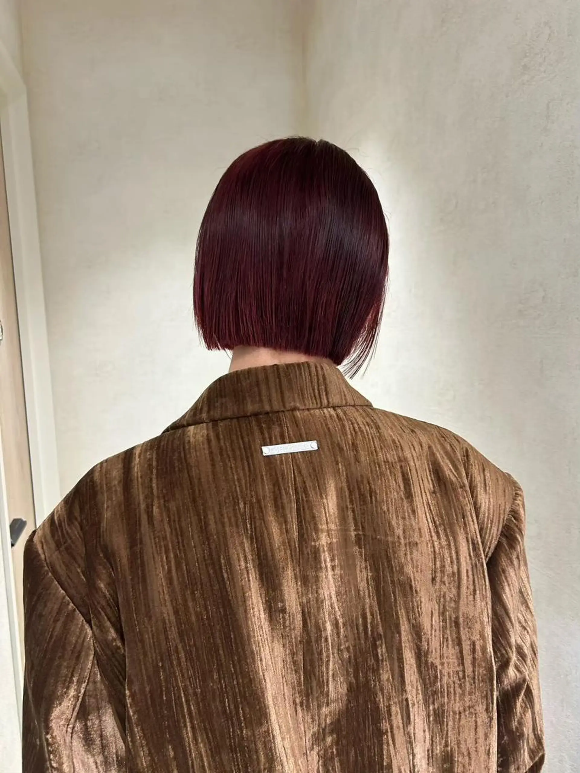 カラー ブリーチ ブリーチなしカラー レッドカラー ボブ カラー/レイヤー/ 髪質改善/PAAQのヘアスタイル