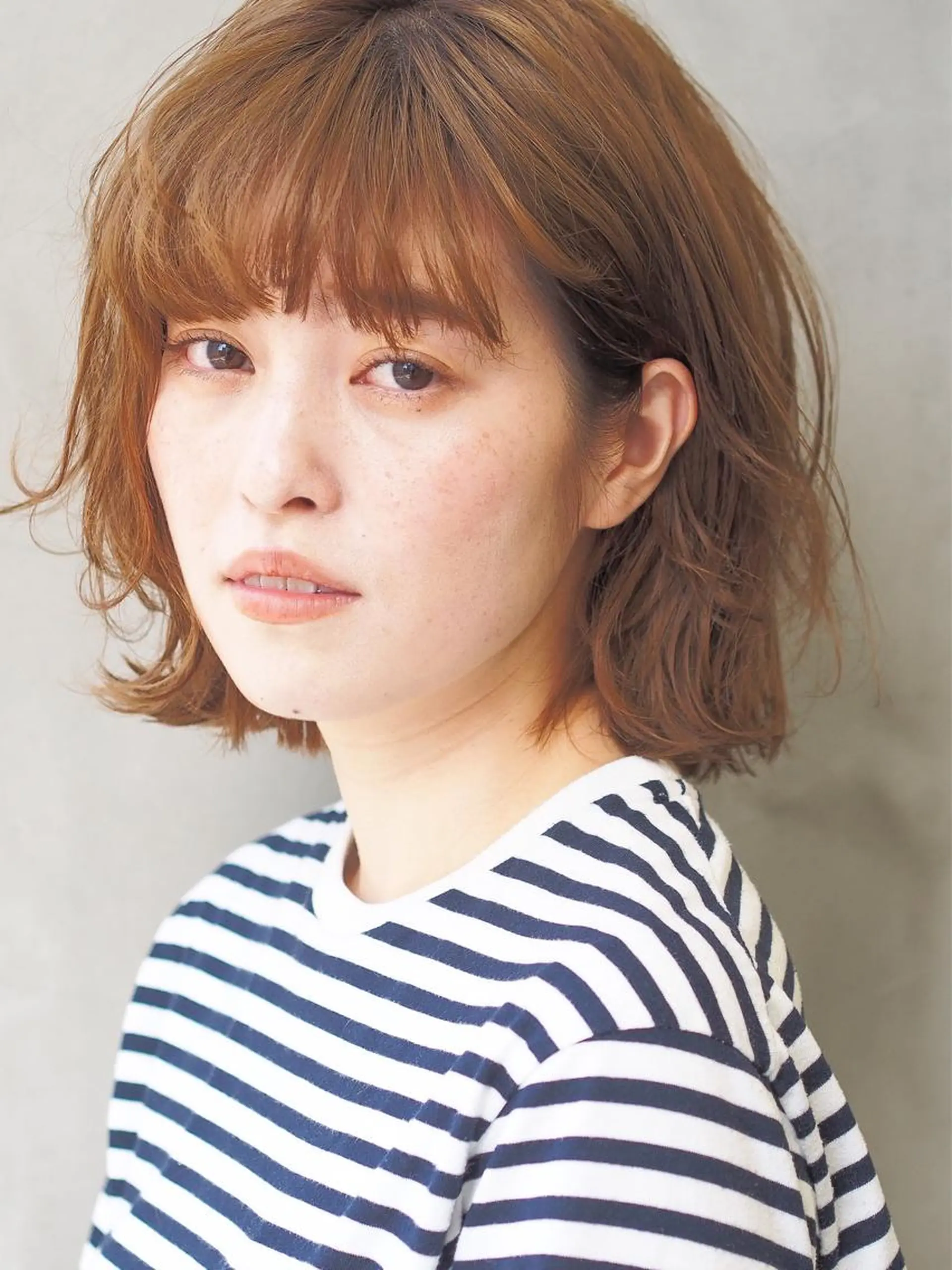 カラー アッシュ ベージュカラー 透明感カラー ショート・ボブ 徳竹淳一のヘアスタイル