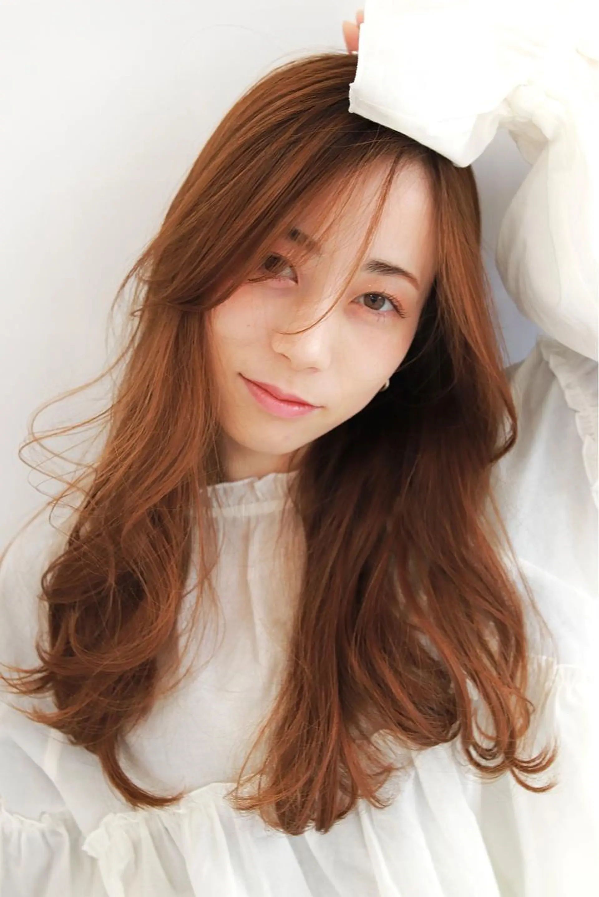 ロング カラー ヘアアレンジ カット ヘアカラー トリートメント レイヤー/ラベンダー オージュア/枝元唯のヘアスタイル