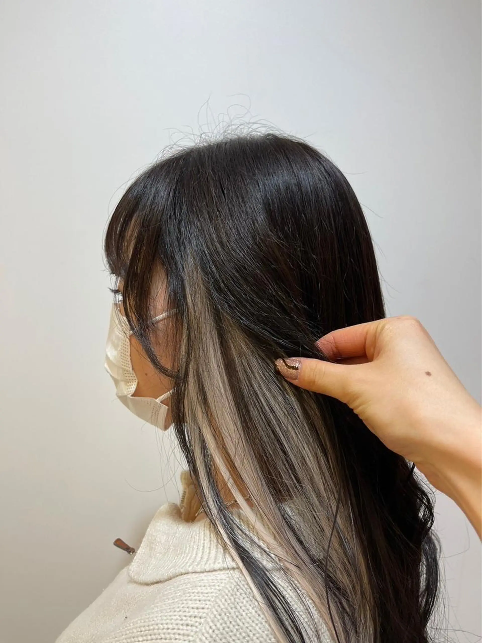 ロング カラー カット エクステ エクステ/ハイトーン /レイヤーカットのヘアスタイル