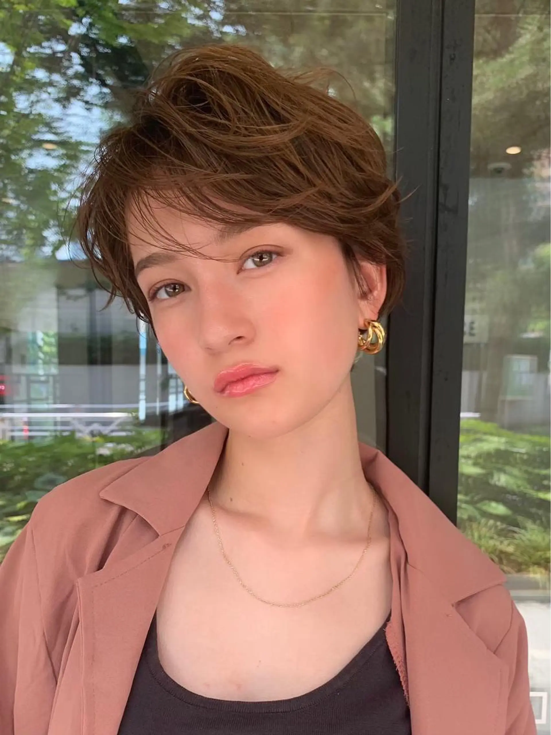 ショート カラー カット ヘアカラー トリートメント 🉐レイヤー/塩見 弘樹🉐渋谷のヘアスタイル