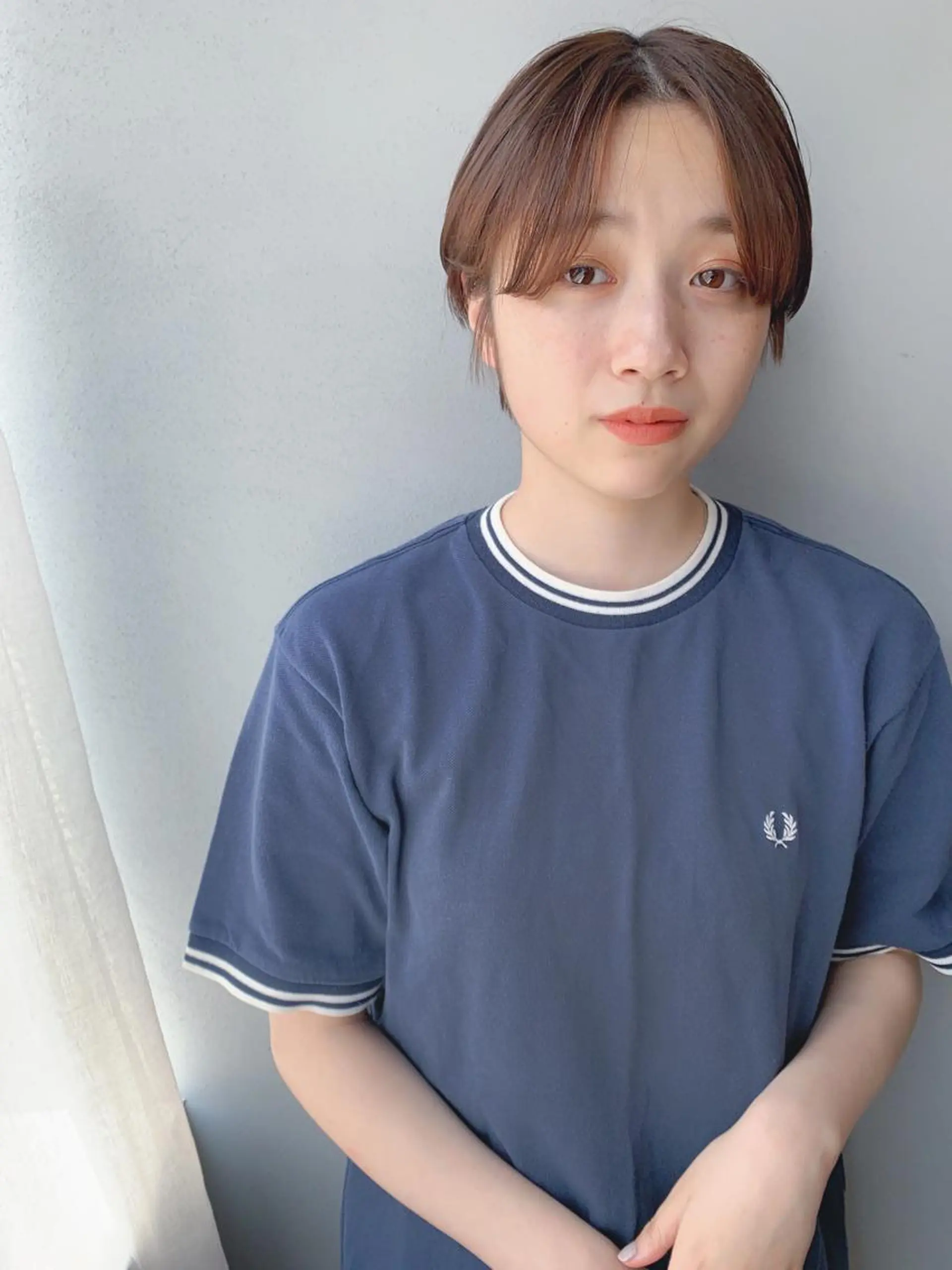 ショート カラー ボブパーマコテ巻き風 パーマNo1深江秀平のヘアスタイル