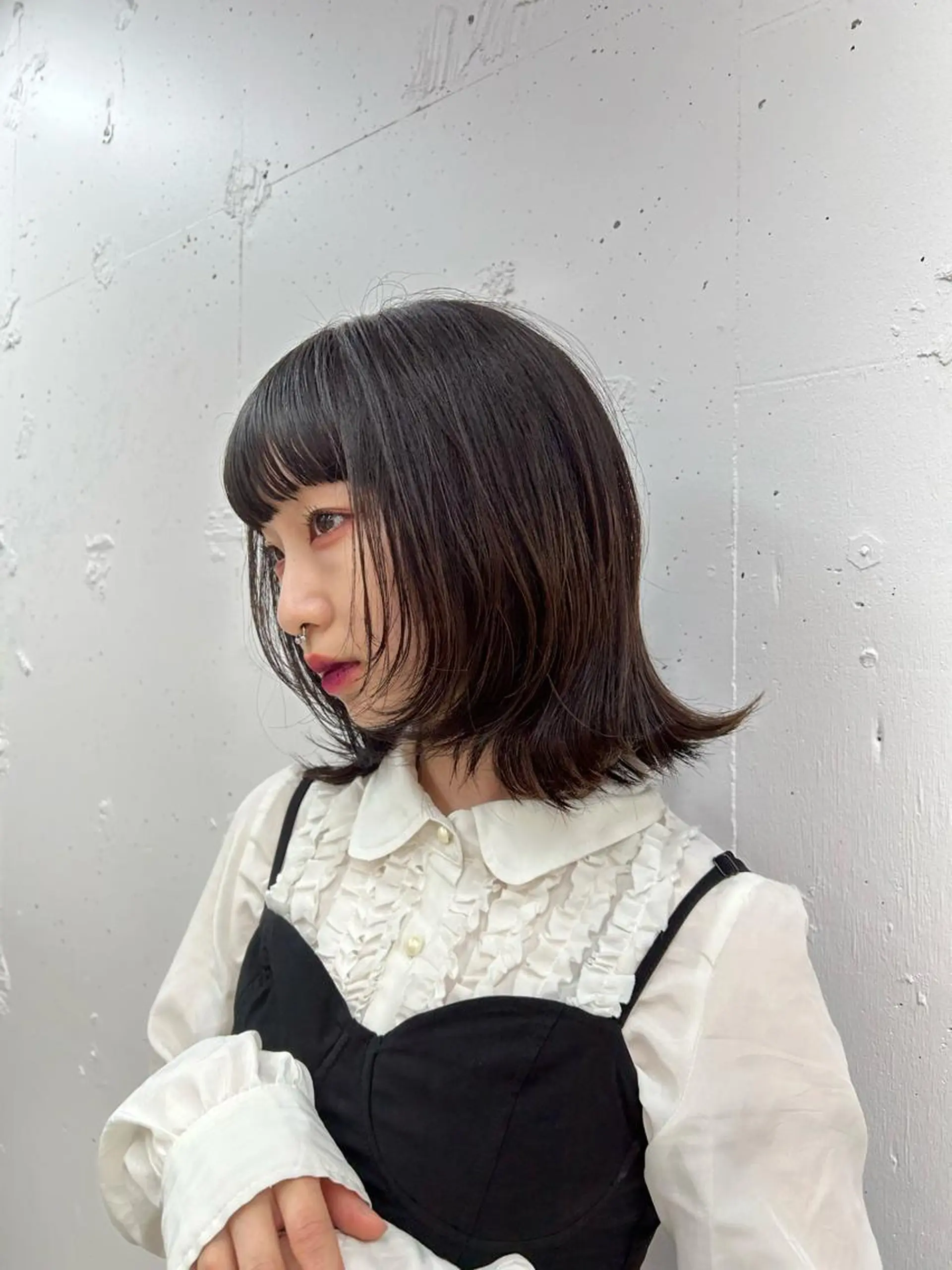 ミディアム カラー ナチュラル×色気パ ーマ 渋谷/マナミのヘアスタイル