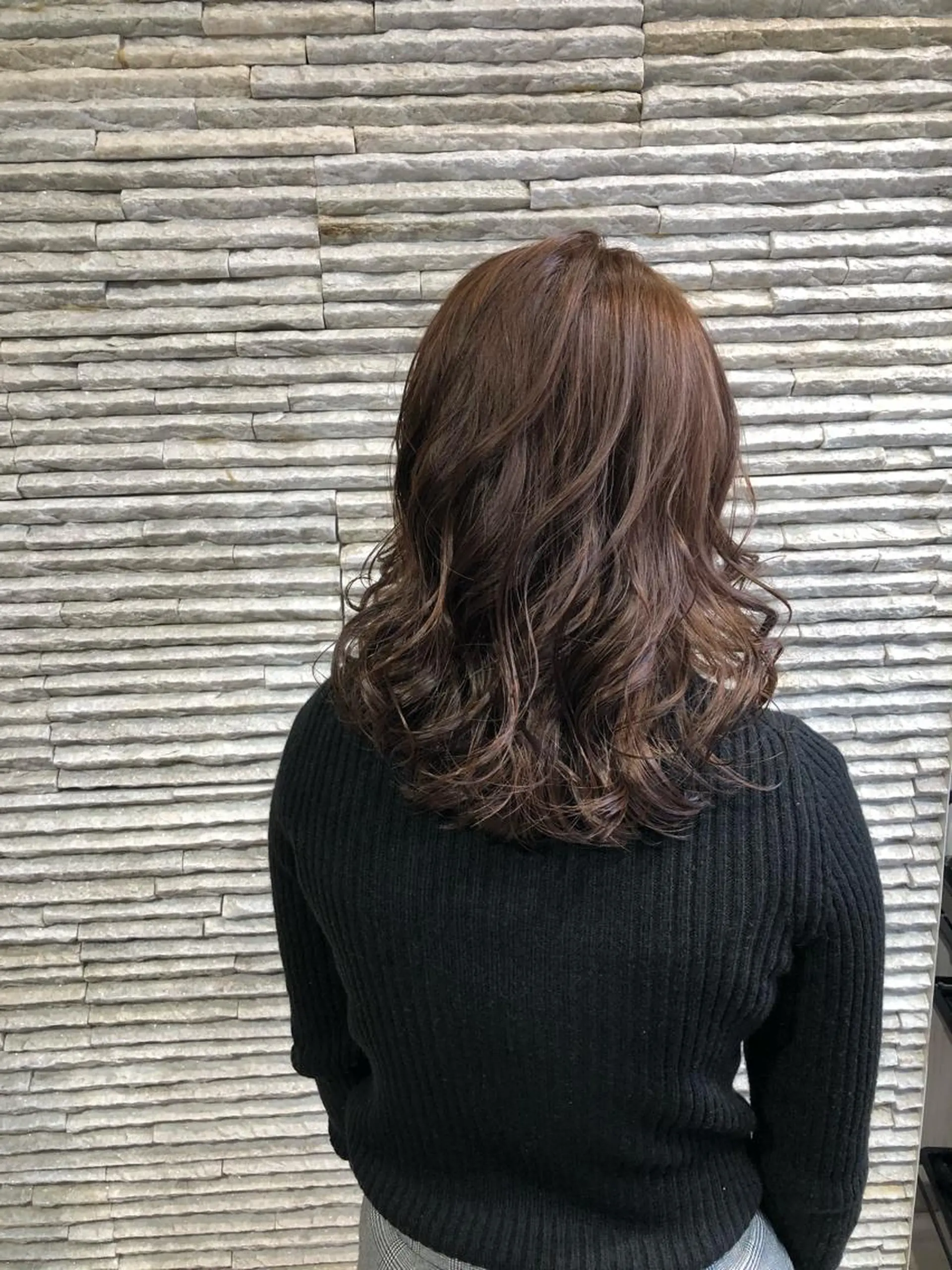 ミディアム カラー ヘアアレンジ 嶋田 ゆきのヘアスタイル