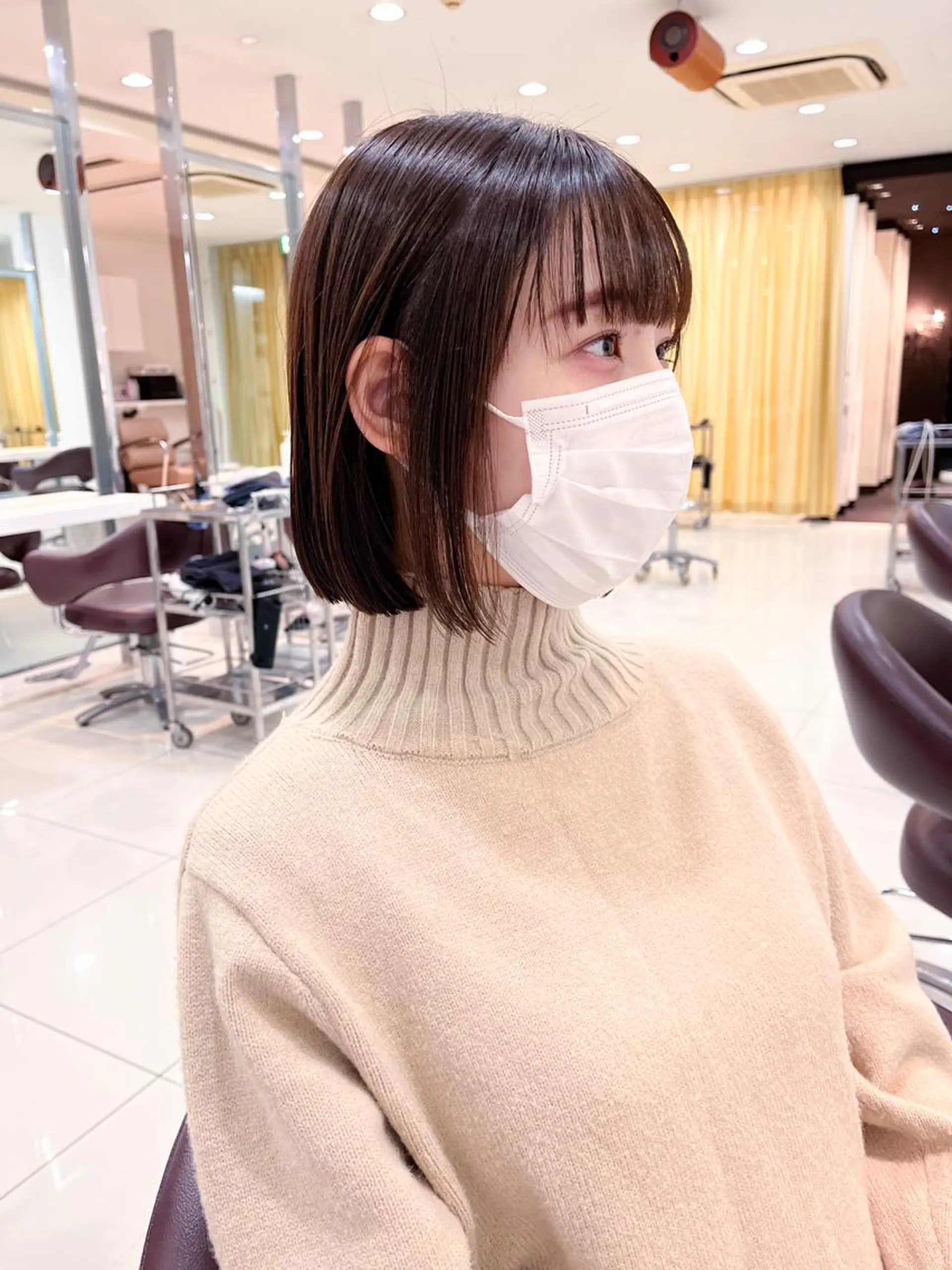 ショート 切りっぱなしボブ ボブ 原宿パーマ kazuのヘアスタイル