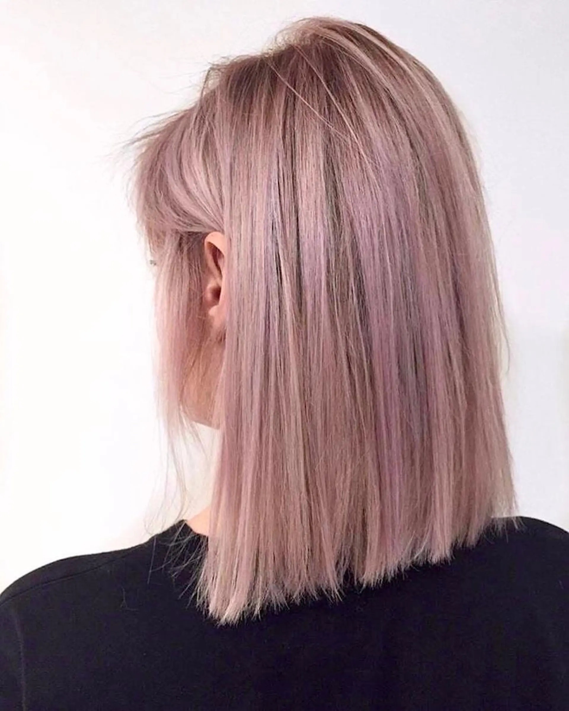 ミディアム カラー ベージュカラー ブリーチ ピンクカラー ピンクベージュ ケア剤オタク×海外 ヘア長谷川裕起のヘアスタイル