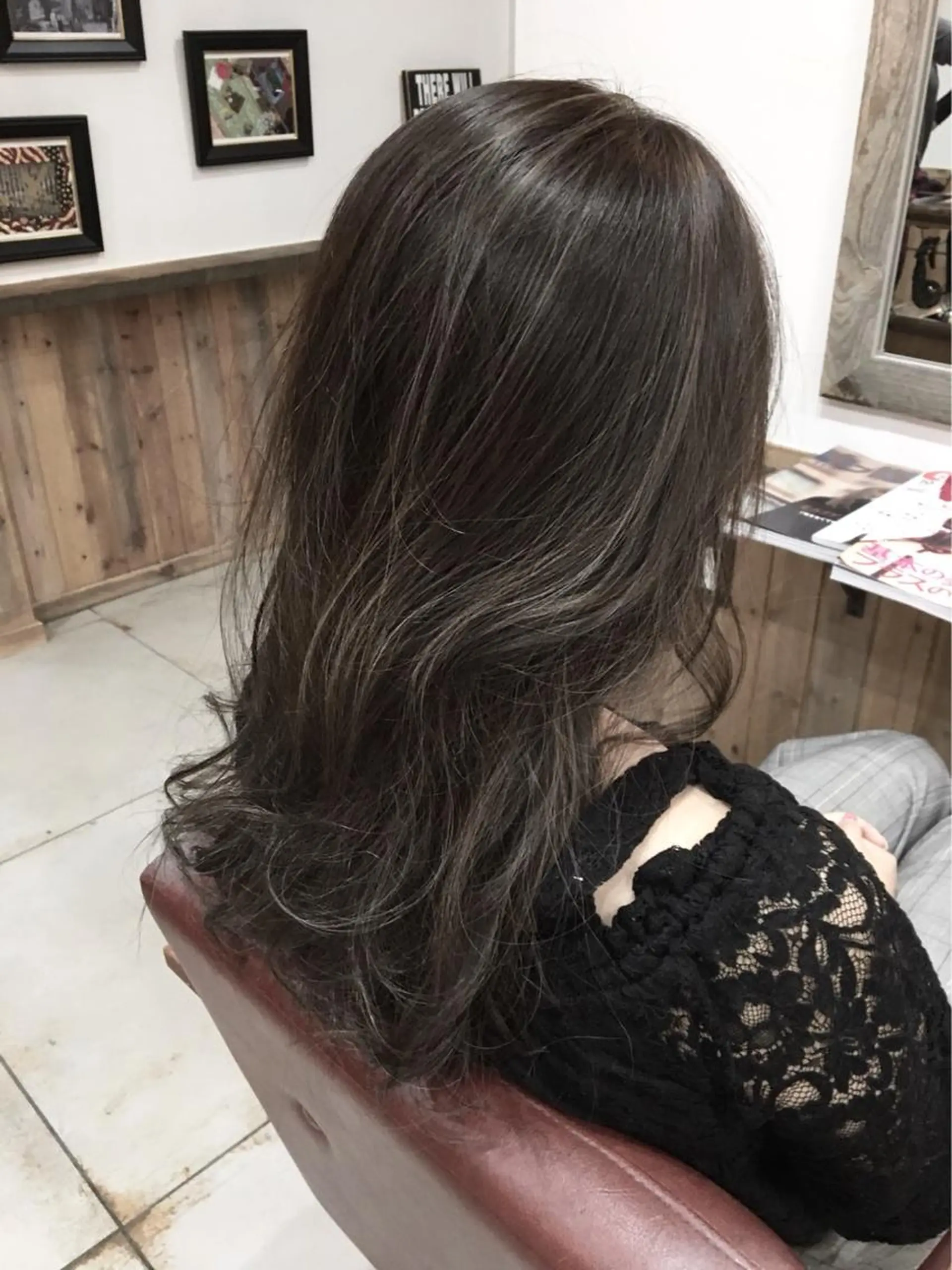 ロング ハイライト ヘアカラー トリートメント ヘアセット hair design NORM所属・吉田裕太/ハイライト ダブルカラーのヘアスタイル