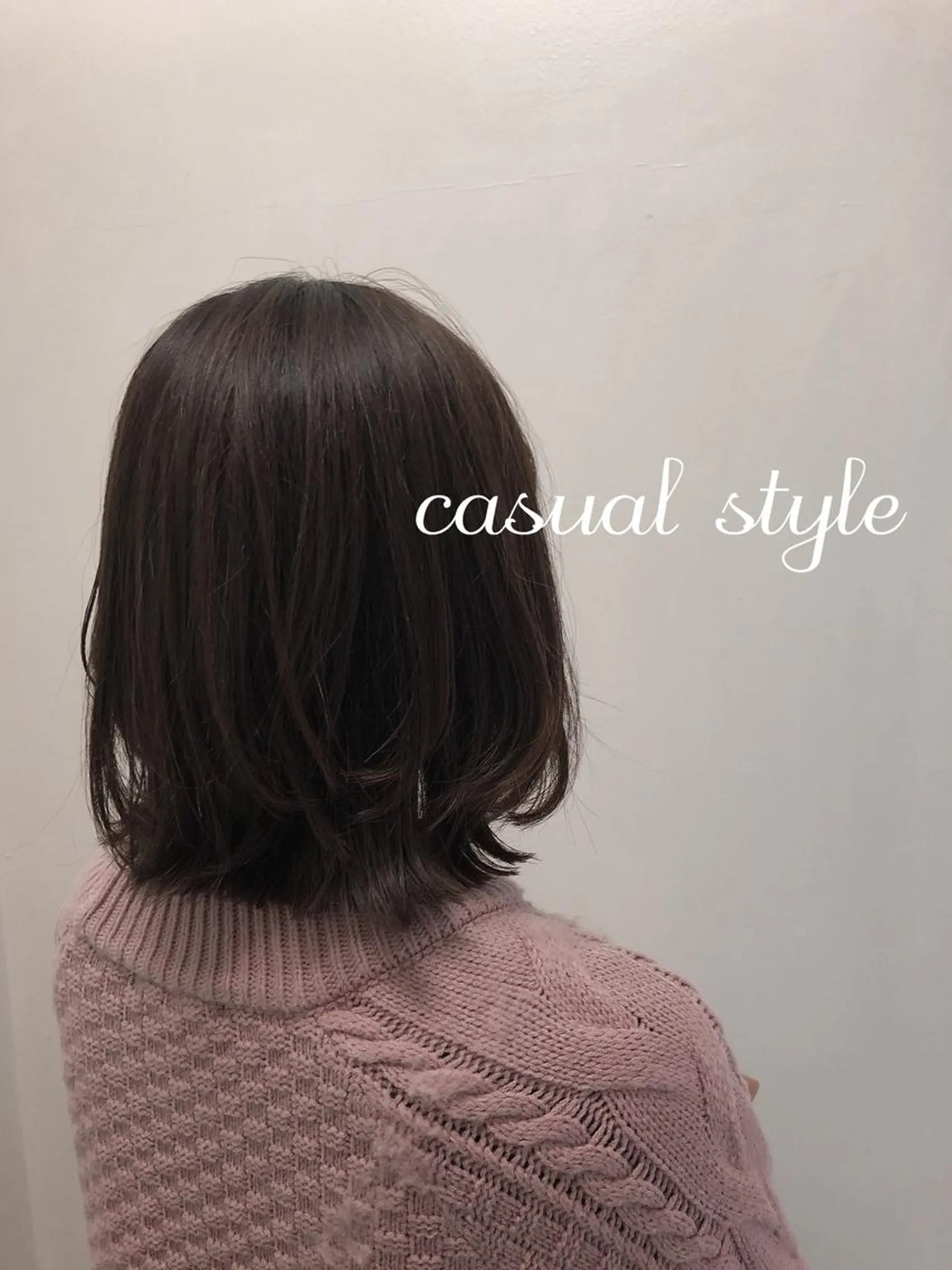 ミディアム カラー 中村 玲のヘアスタイル