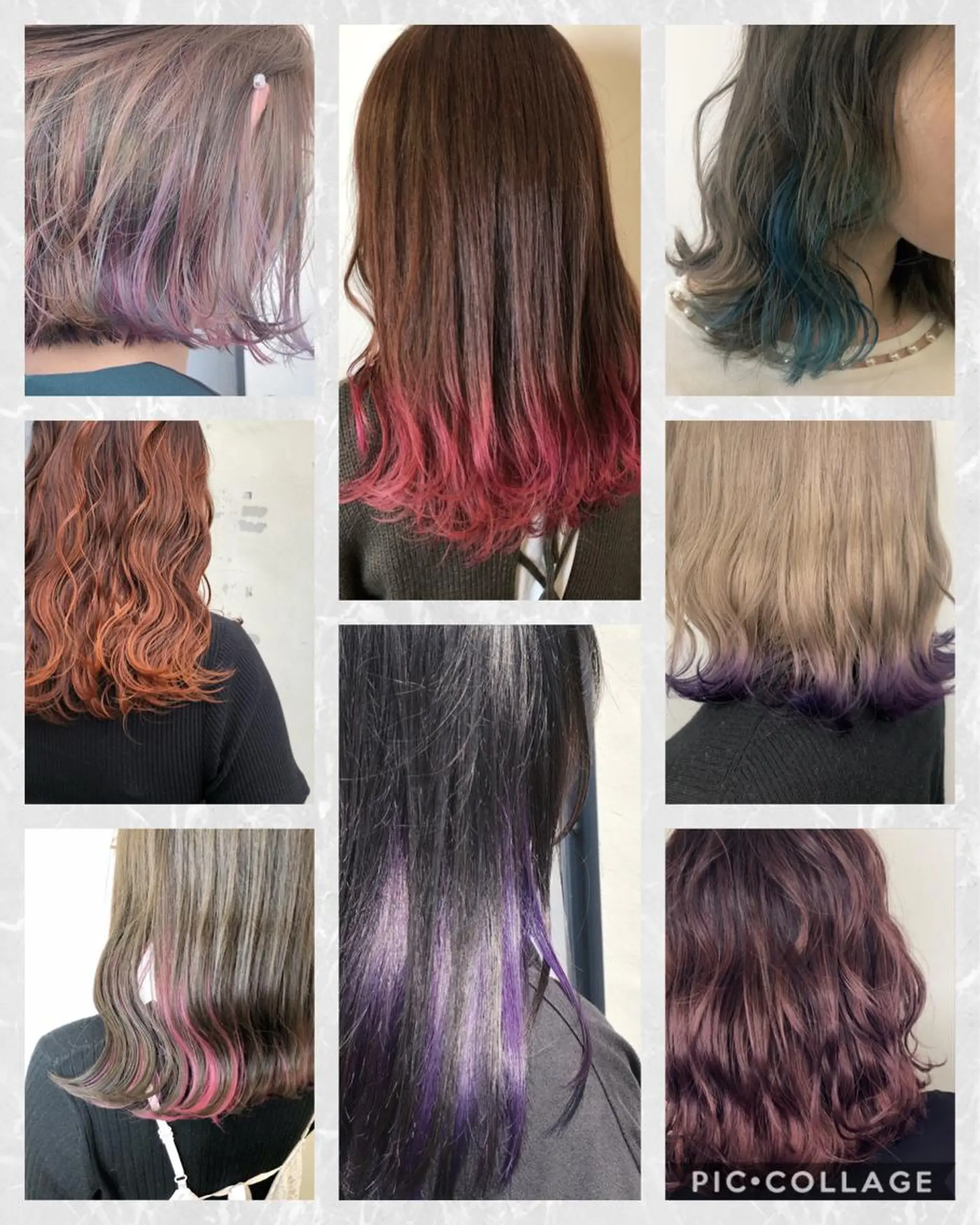 ミディアム カラー デザインカラー メンズ レイヤー ウルフ 弓木啓輔のヘアスタイル