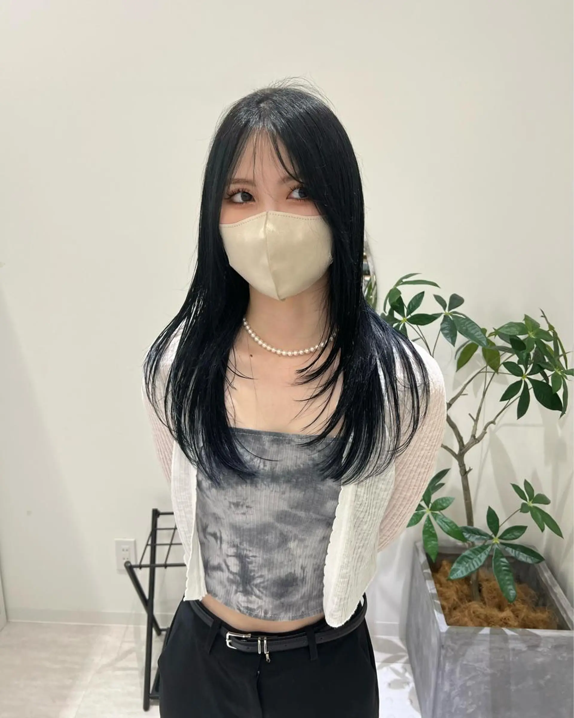 ロング ハイレイヤー 韓国風ヘア レイヤーカット トリートメント 韓国ヘア🩶侑矢 艶髪透明感/福岡のヘアスタイル