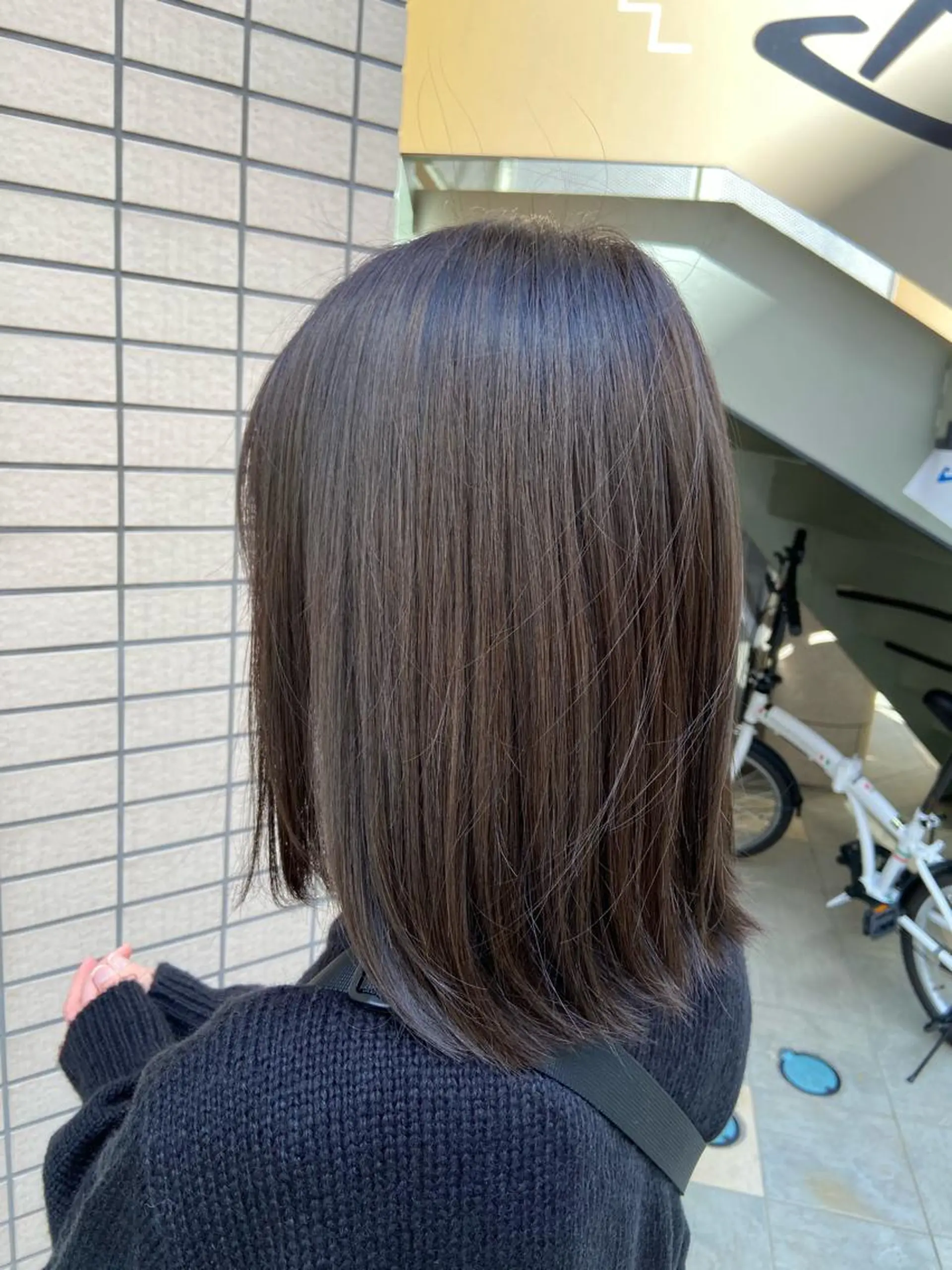 ミディアム カラー 菊地 美憂のヘアスタイル