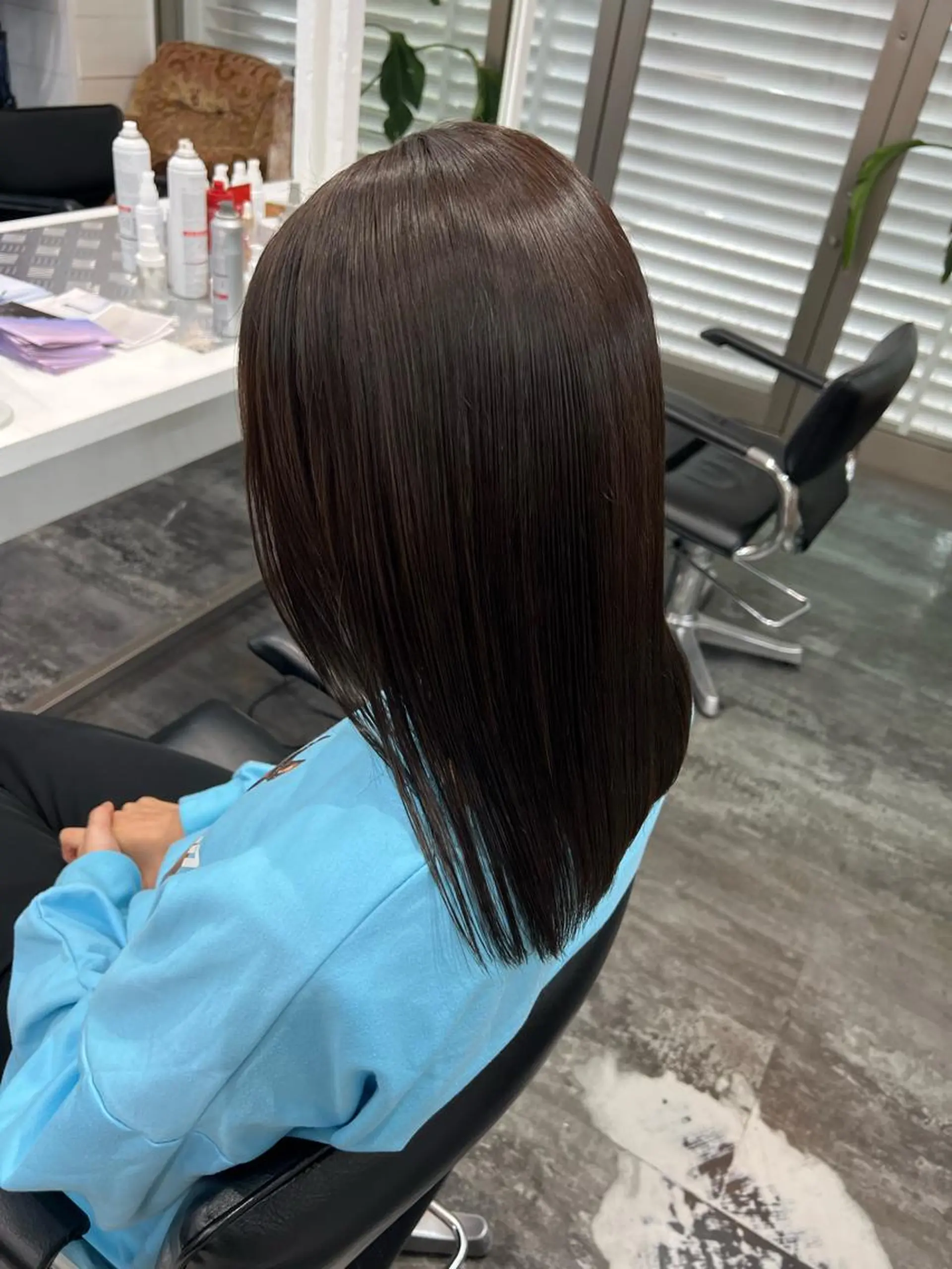 ミディアム カラー 髪質改善 トリートメント LOMARLIE JURIAのヘアスタイル