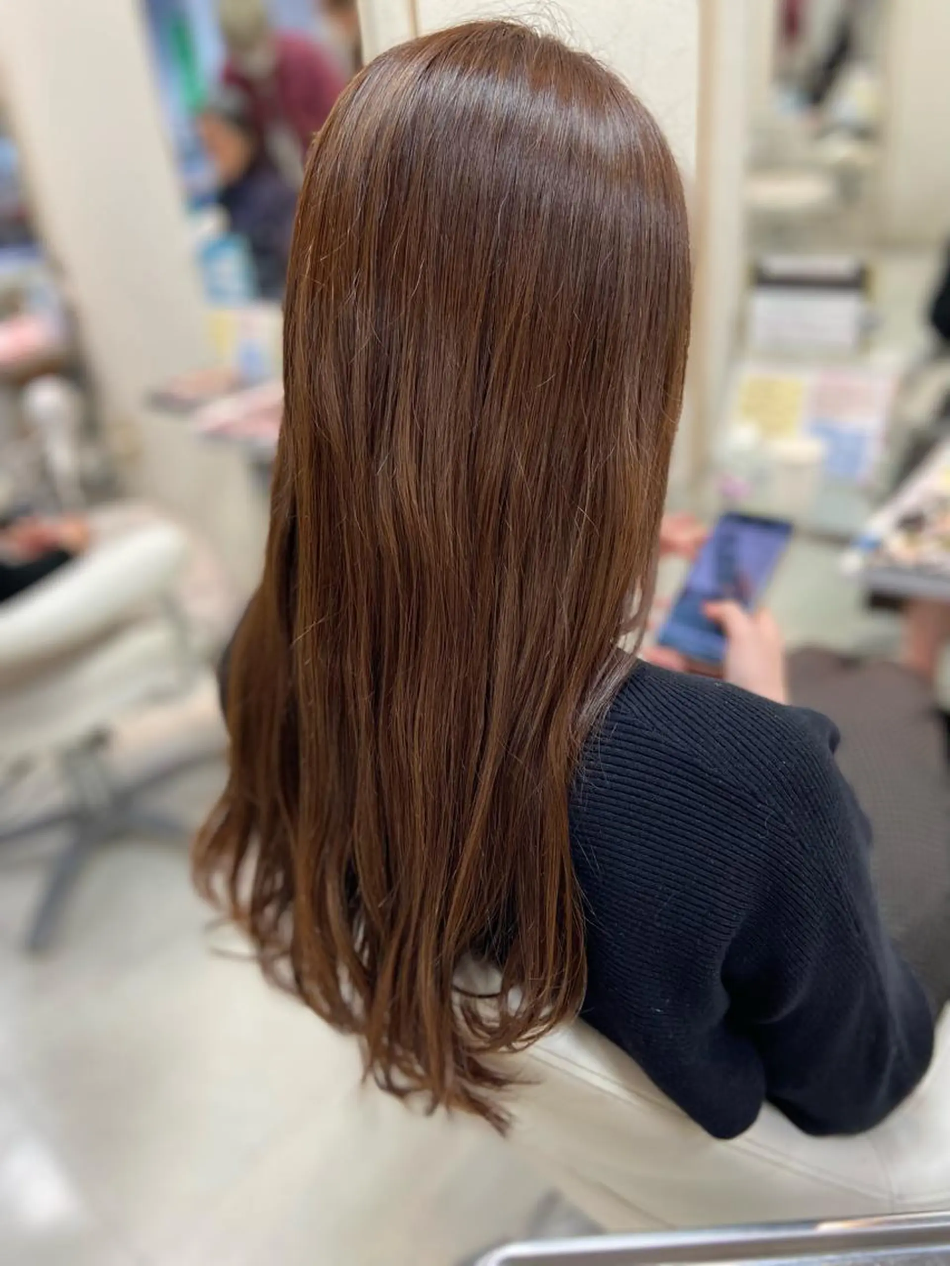 ロング カラー ヘアカラー トリートメント 菊地 美憂のヘアスタイル